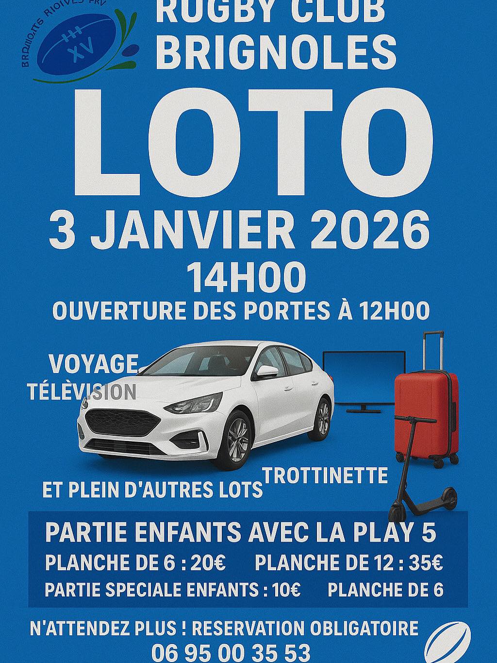 affiche Loto du Rugby Club Brignoles à  Brignoles