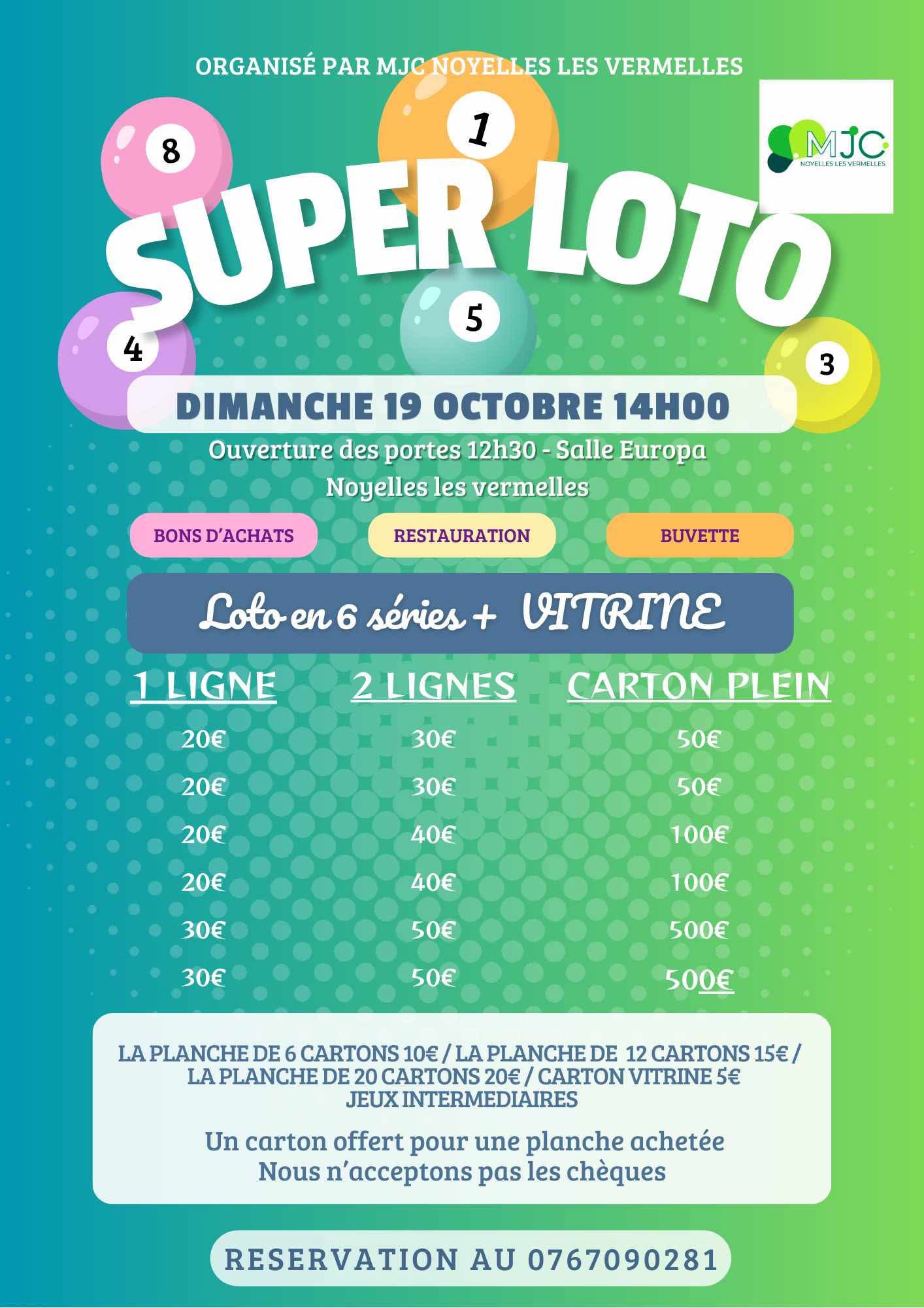 affiche SUPER LOTO à Noyelles-lès-Vermelles