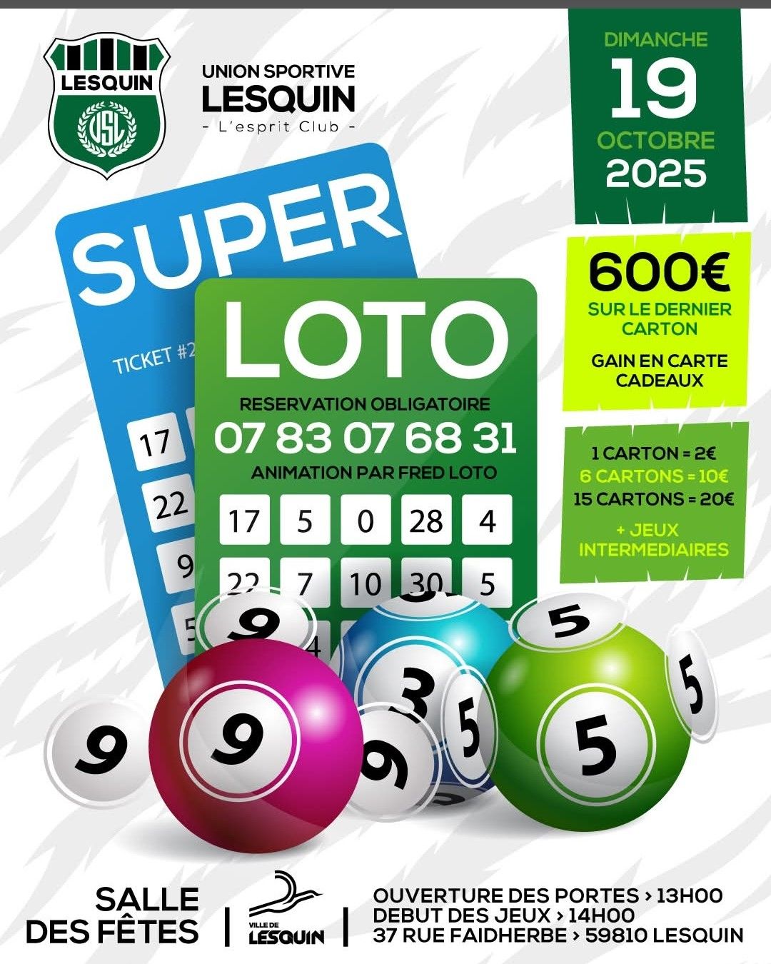affiche Super Loto à  Lesquin