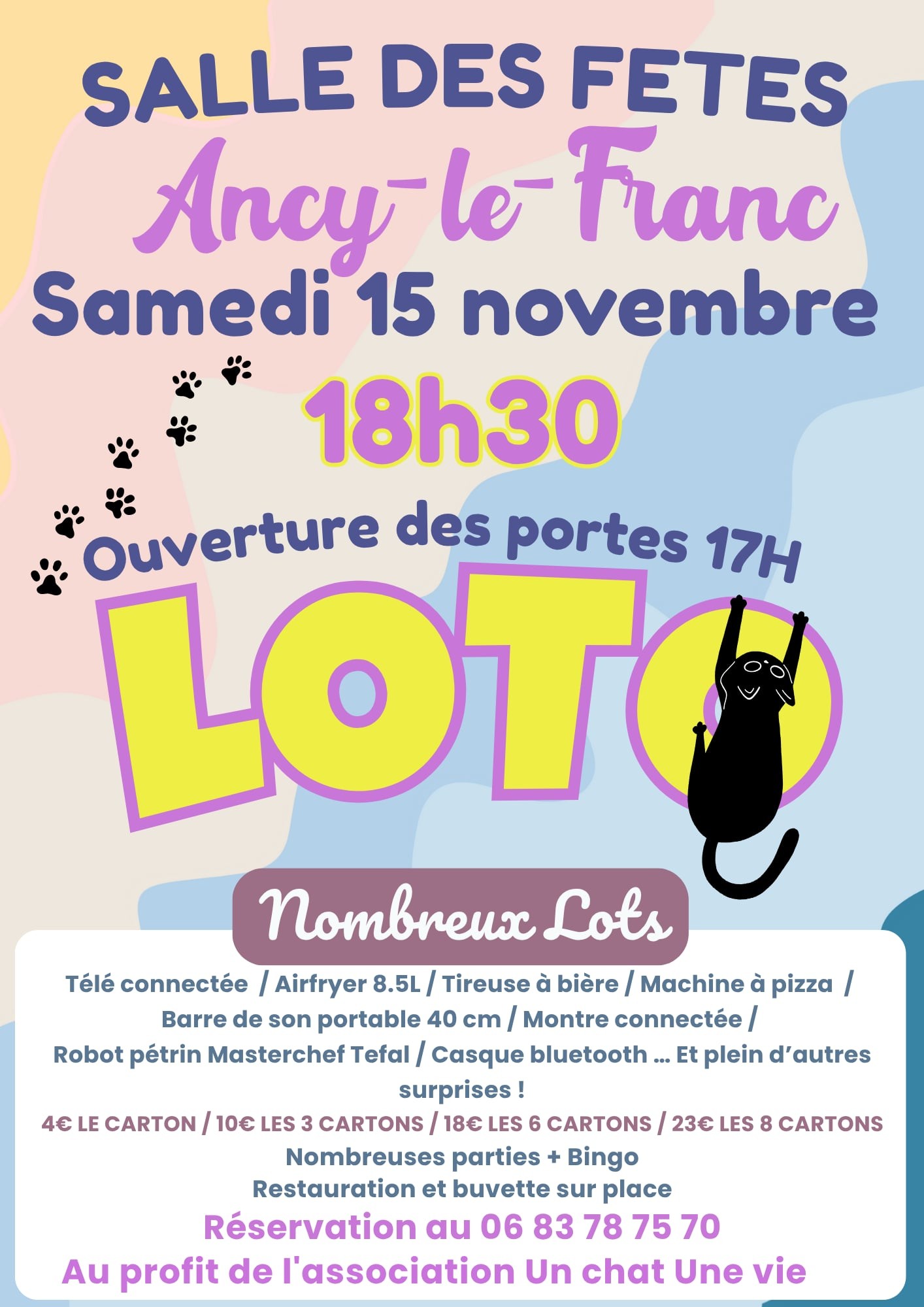 affiche Loto à  Ancy-le-Franc