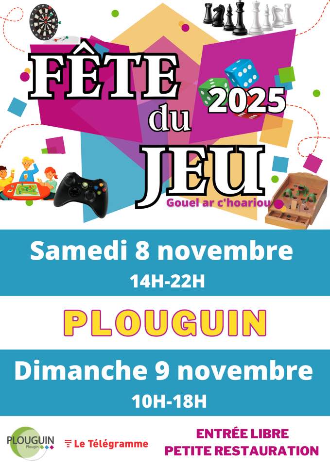 affiche Fête du Jeu 2025 à  Plouguin