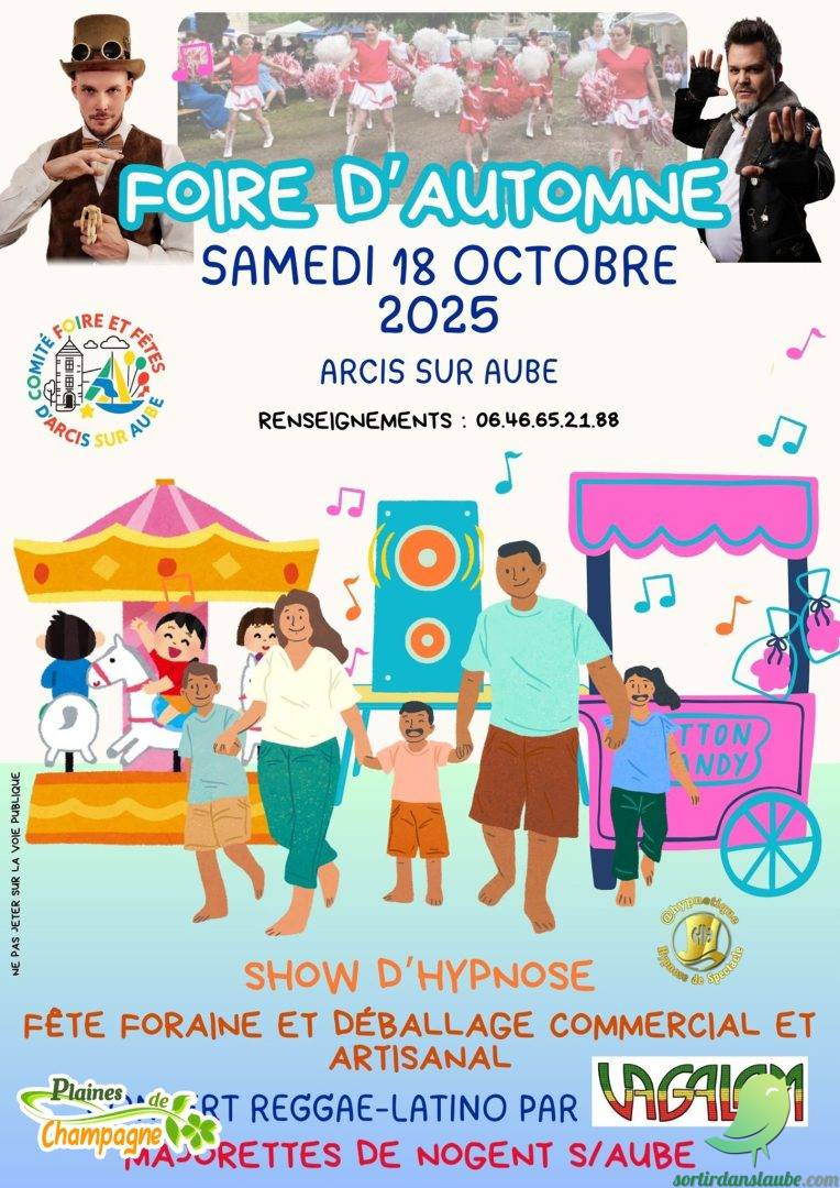 affiche Foire d'Automne à  Arcis-sur-Aube