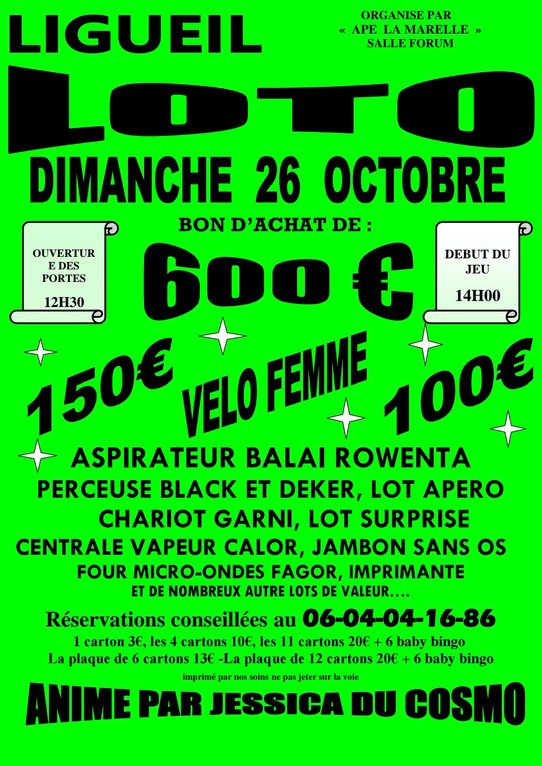affiche LOTO à  Ligueil