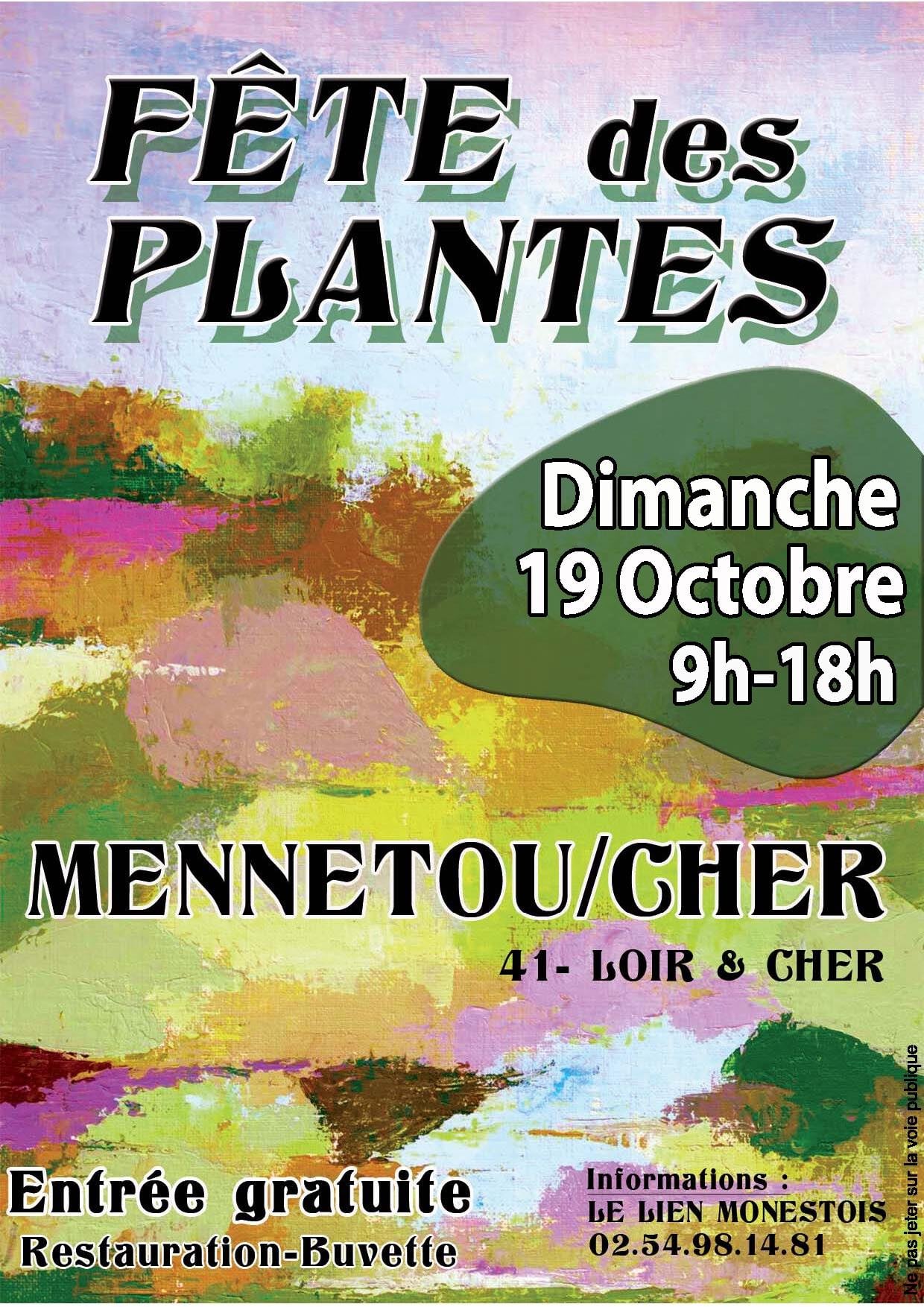 affiche FÊTE des PLANTES à  Mennetou-sur-Cher