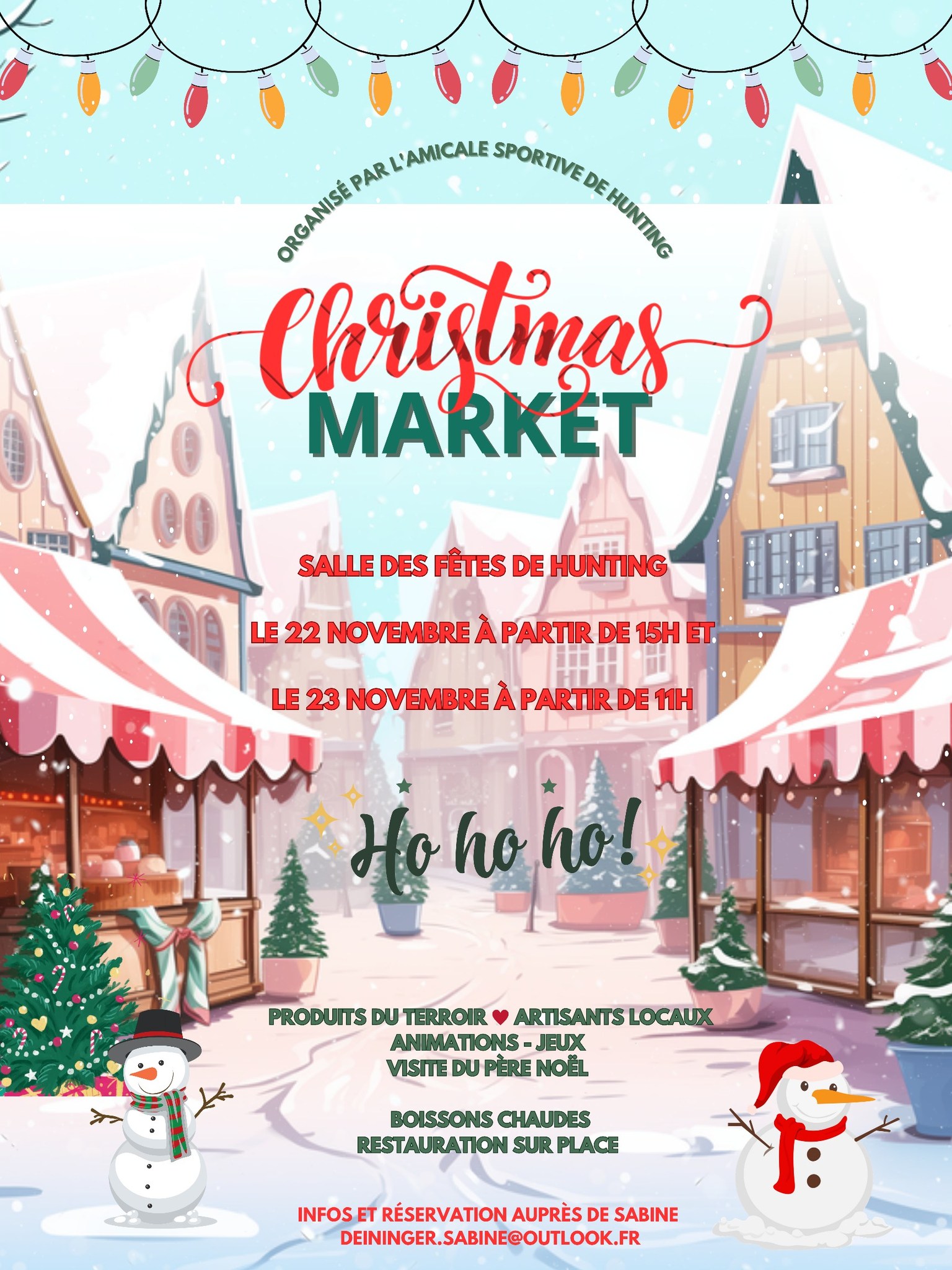 affiche Christmas Market à Hunting