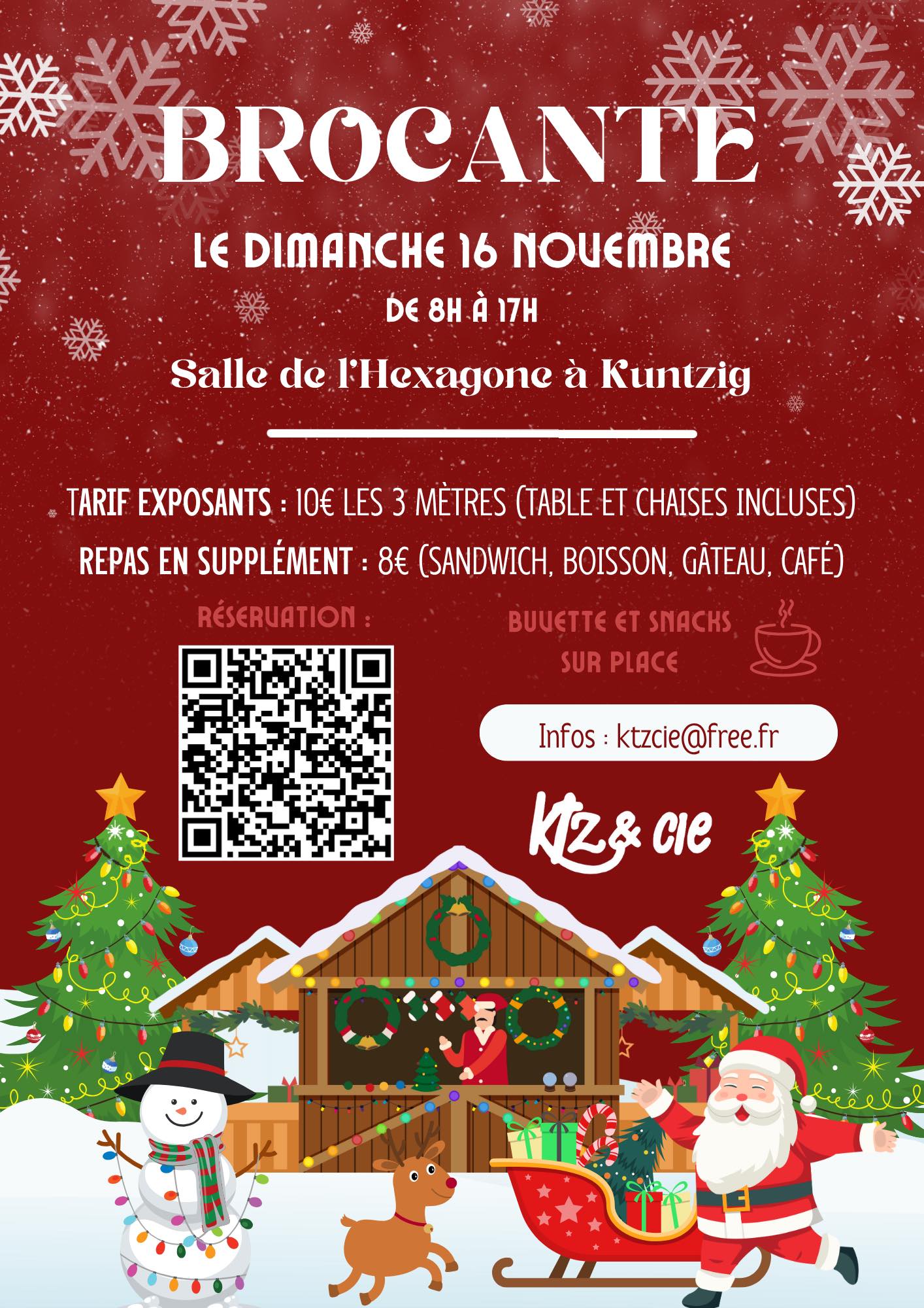 affiche BROCANTE à Kuntzig