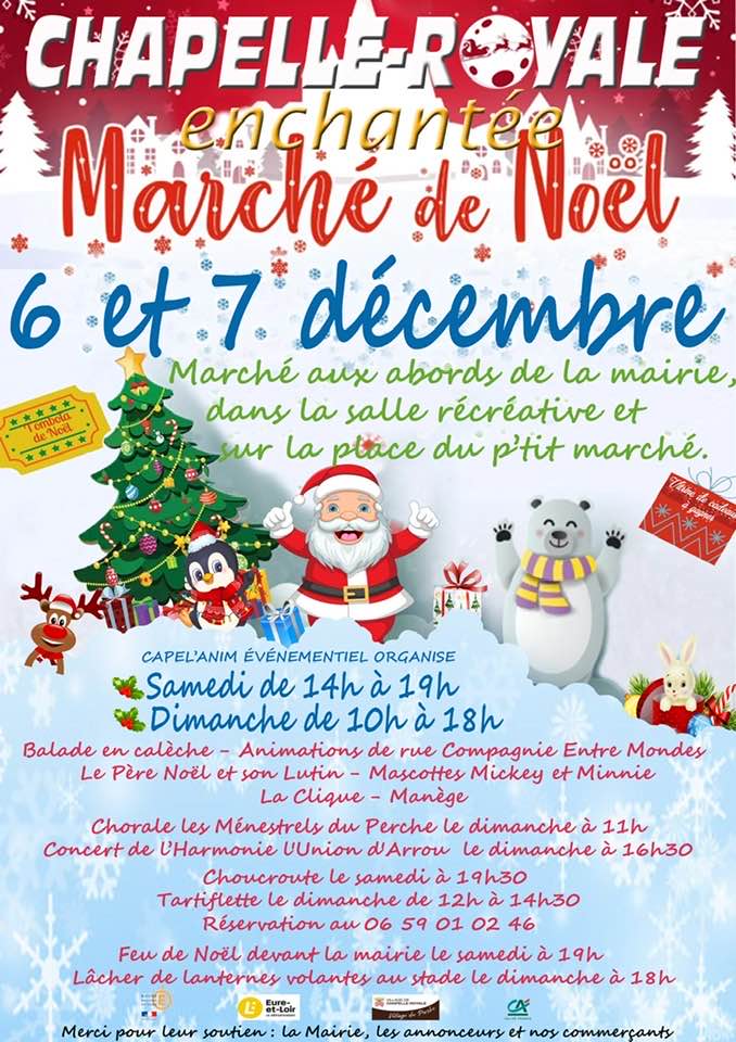 affiche Marché de Noël à  Chapelle-Royale