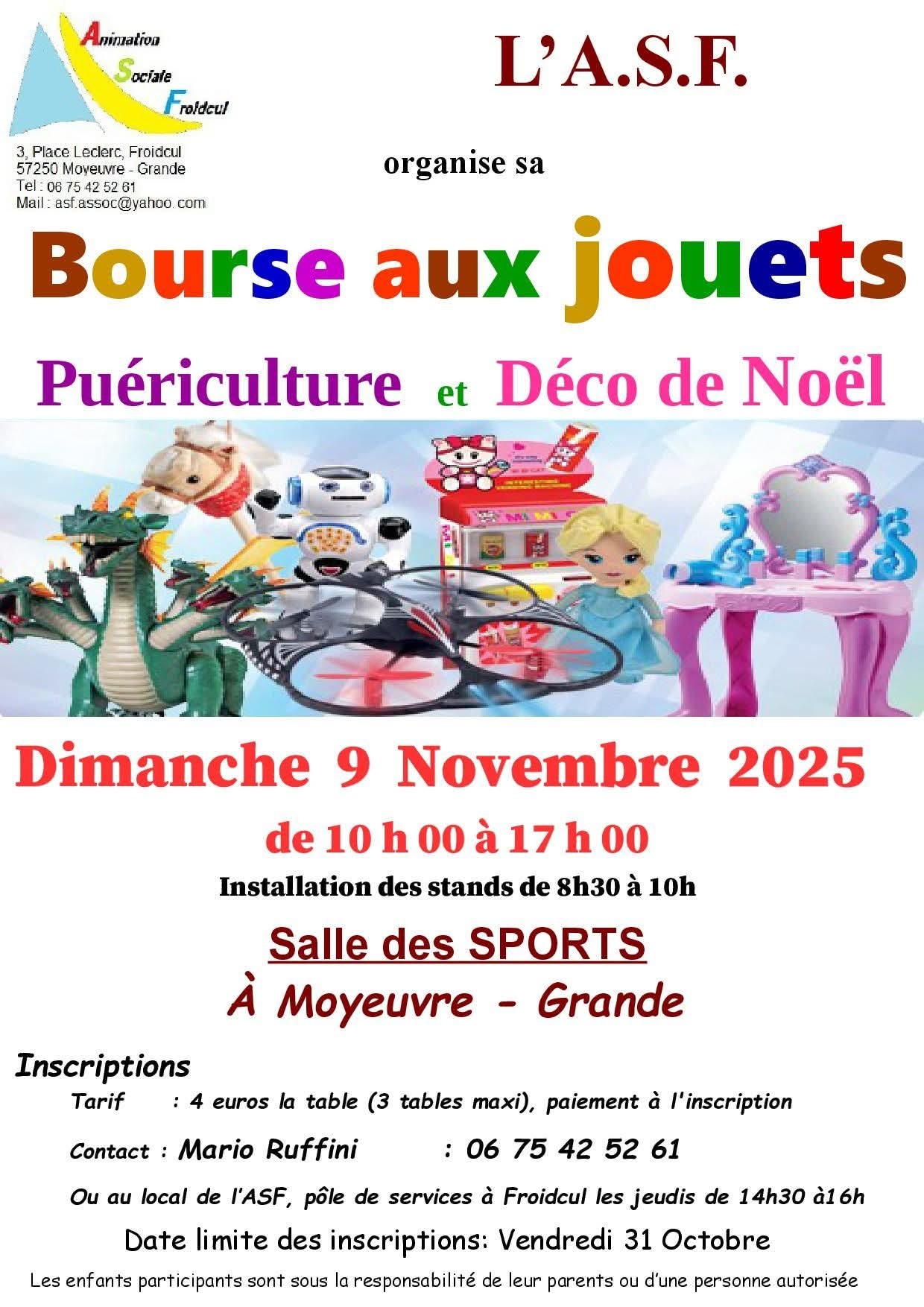 affiche Bourse aux jouets à  Moyeuvre-Grande