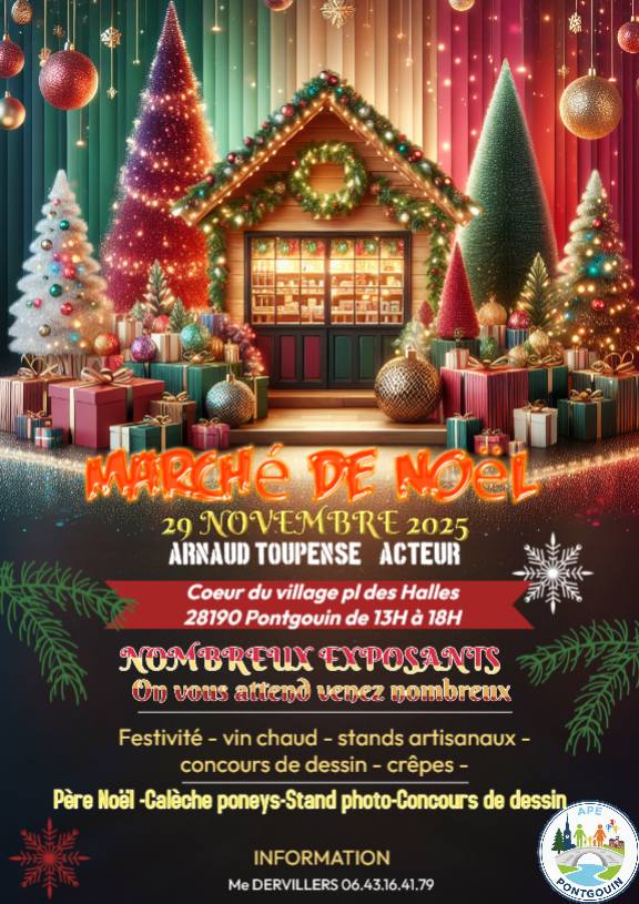affiche Marché de Noël à  Pontgouin