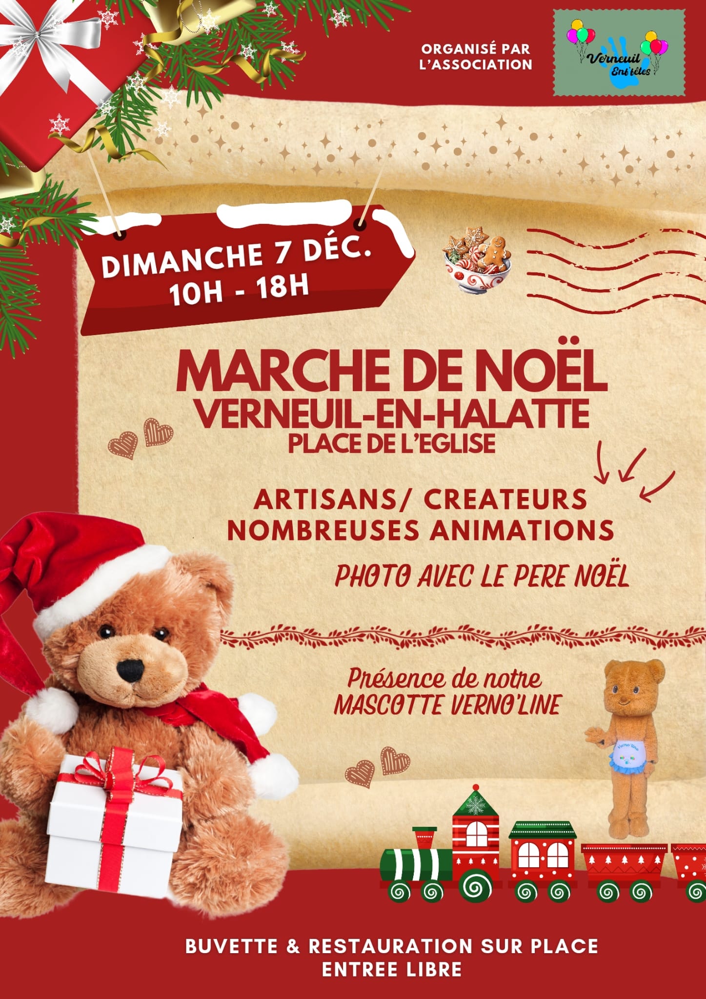 affiche Marché de Noël à  Verneuil-en-Halatte
