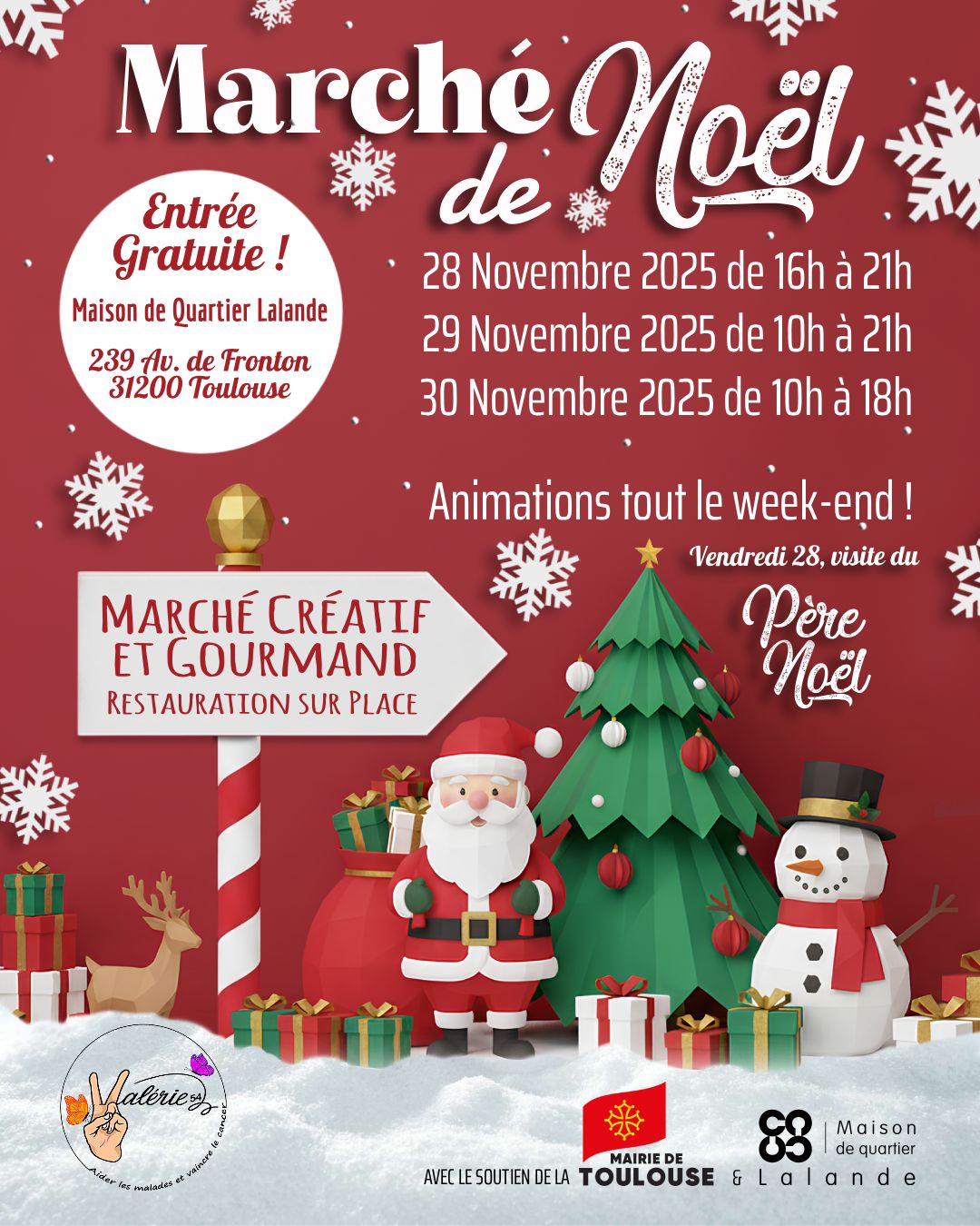 affiche Marché de Noël à Toulouse