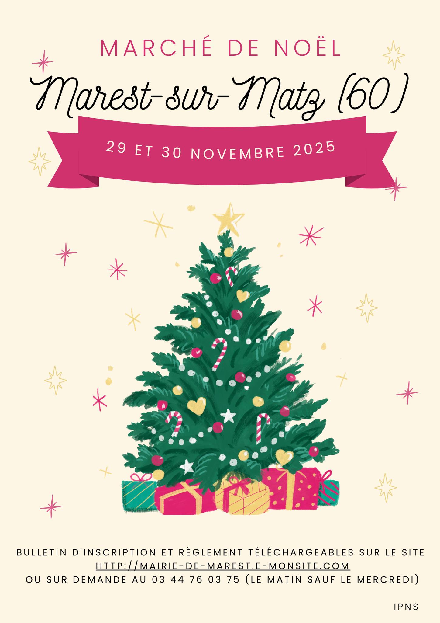 affiche Marché de Noël à  Marest-sur-Matz