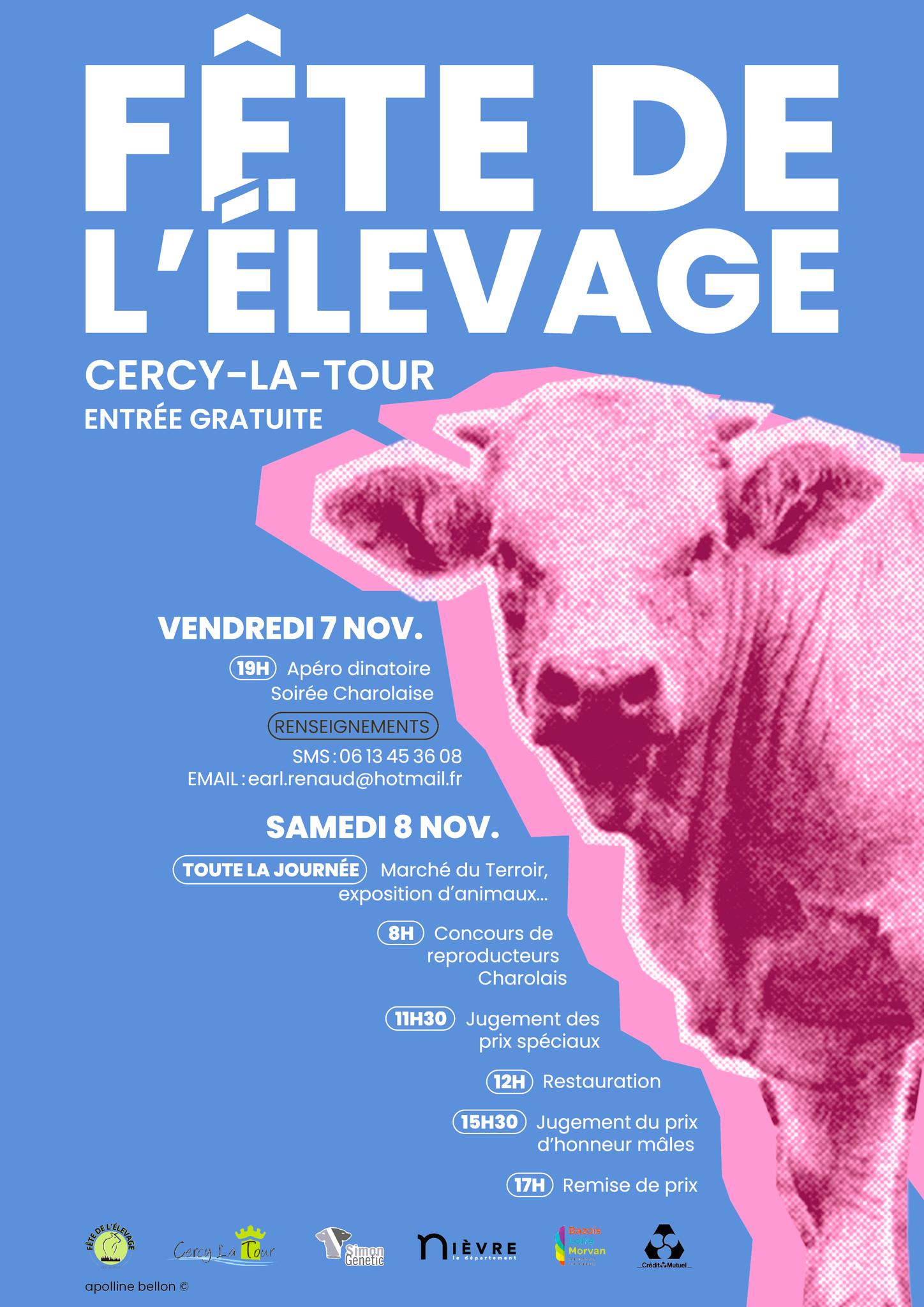 affiche Fête de l'élevage à  Cercy-la-Tour