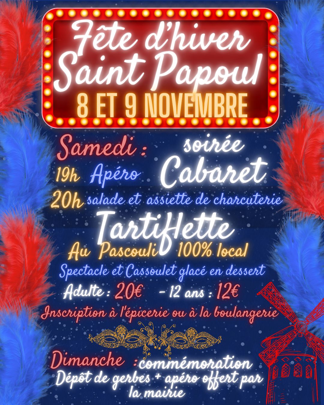 affiche Fête d'hiver Saint Papoul à  Saint-Papoul