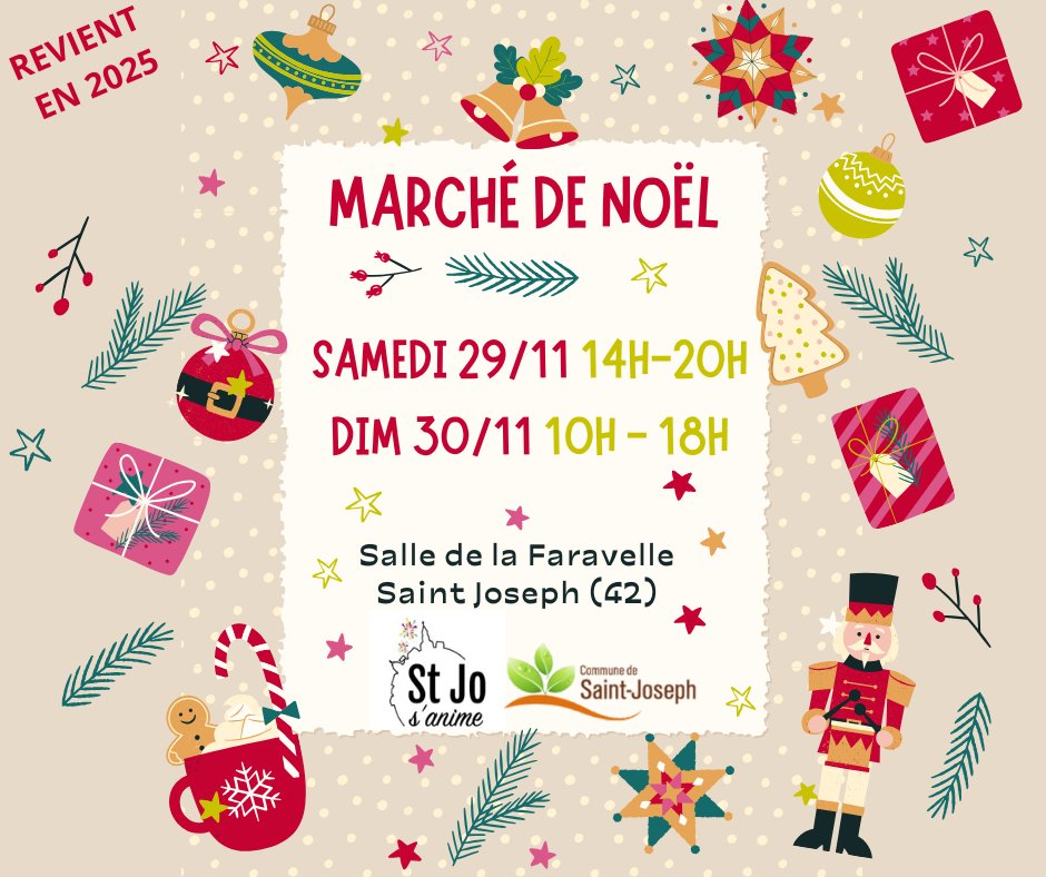 affiche Marché de Noël à Saint-Joseph