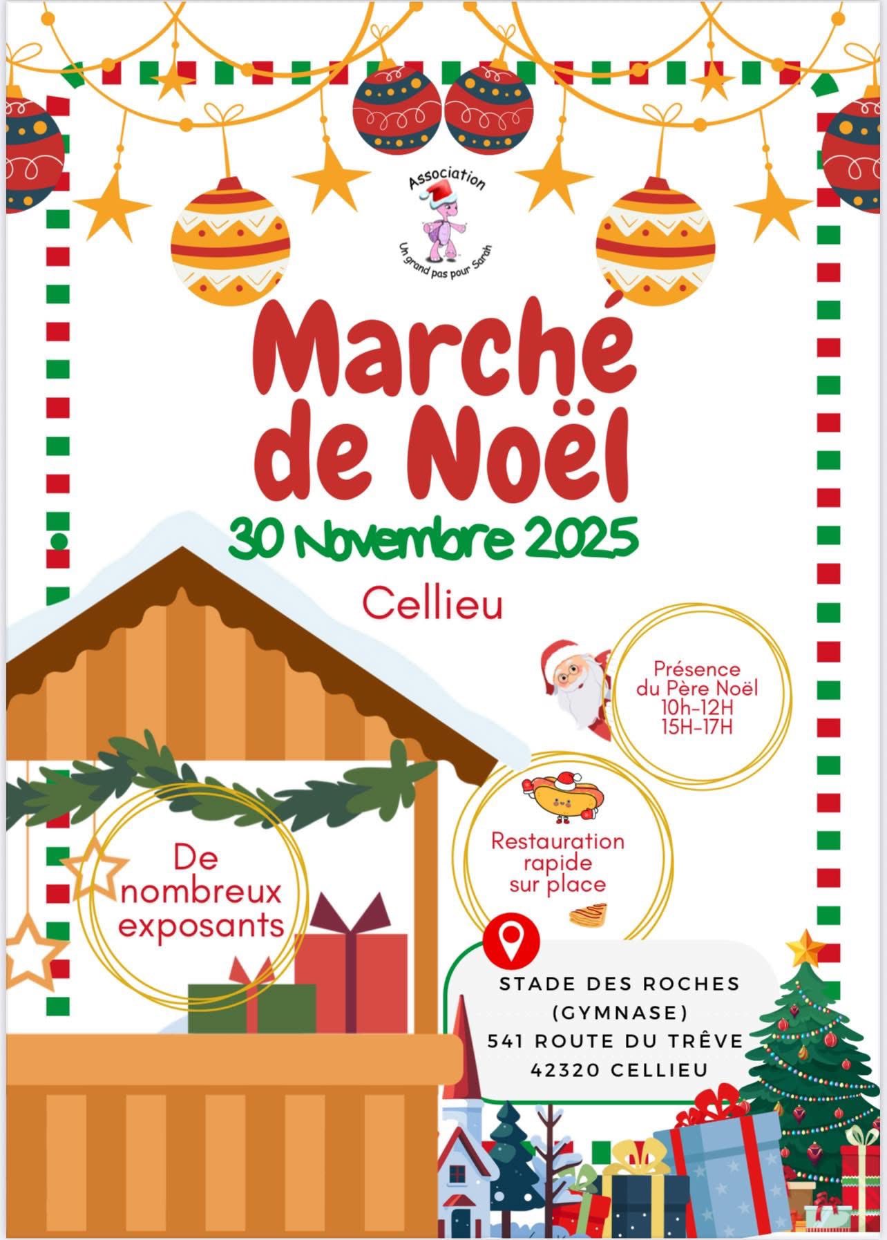 affiche Marché de Noël à Cellieu
