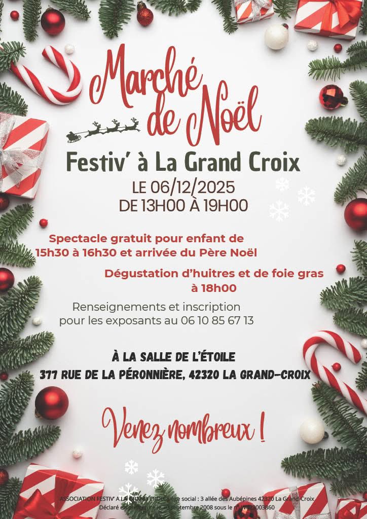 affiche Marché de Noël à La Grand-Croix