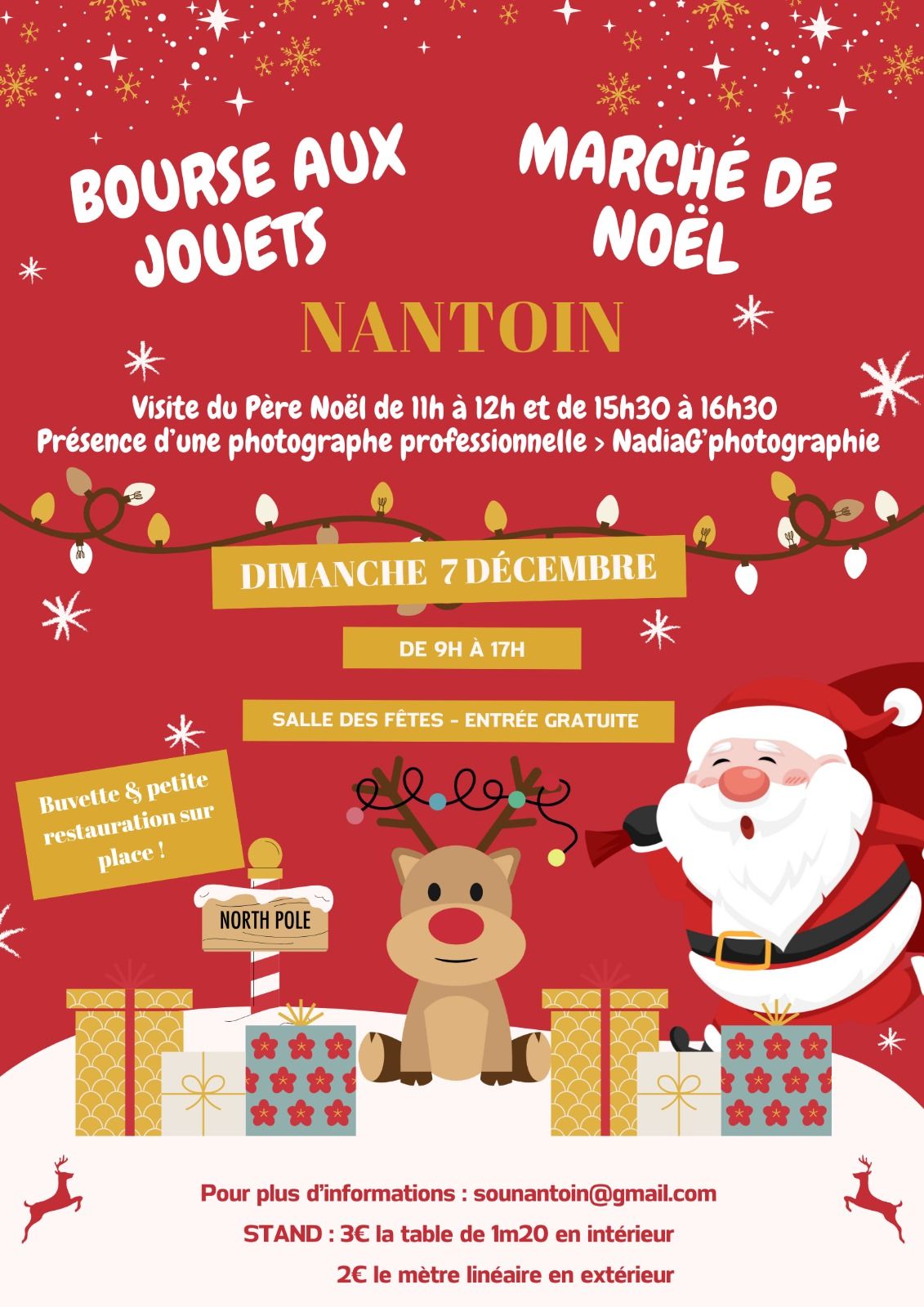 affiche Marché de Noël à  Nantoin