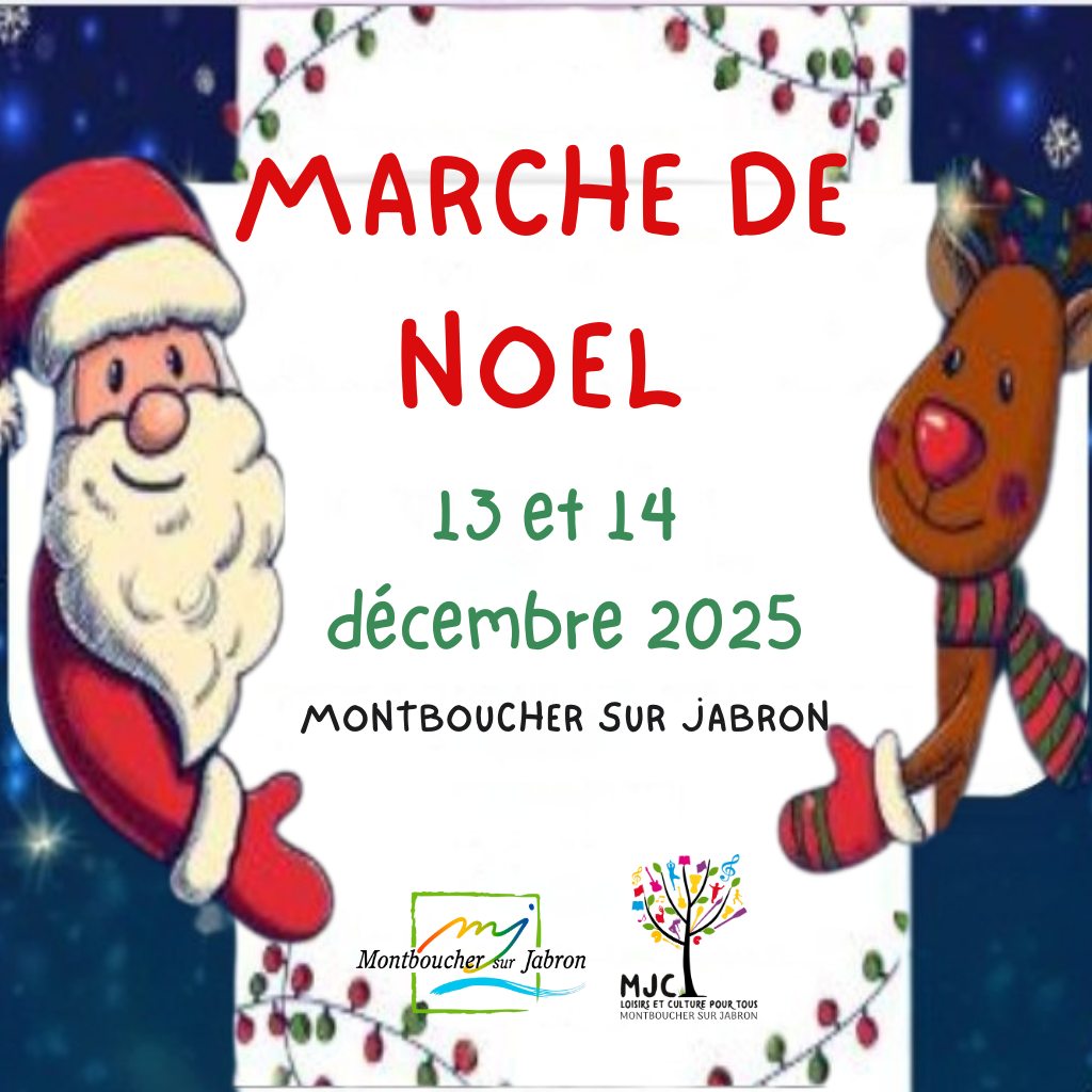 affiche Marché de Noël à  Montboucher-sur-Jabron