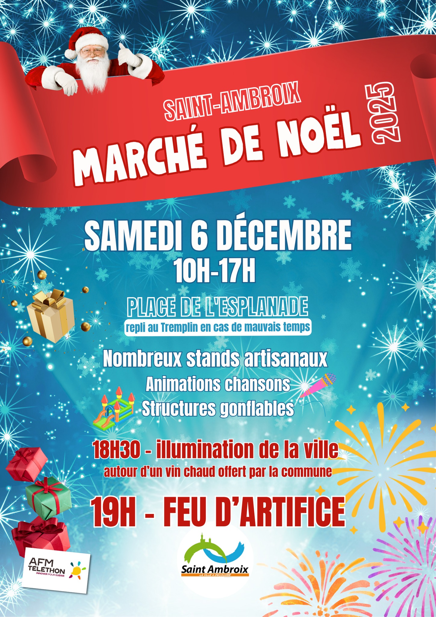affiche Marché de Noël à  Saint-Ambroix