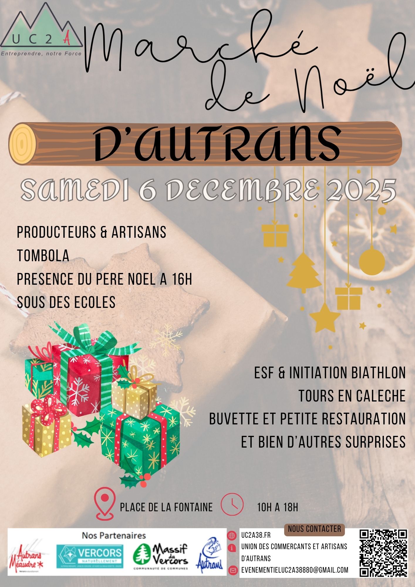 affiche Marché de Noël à  Autrans