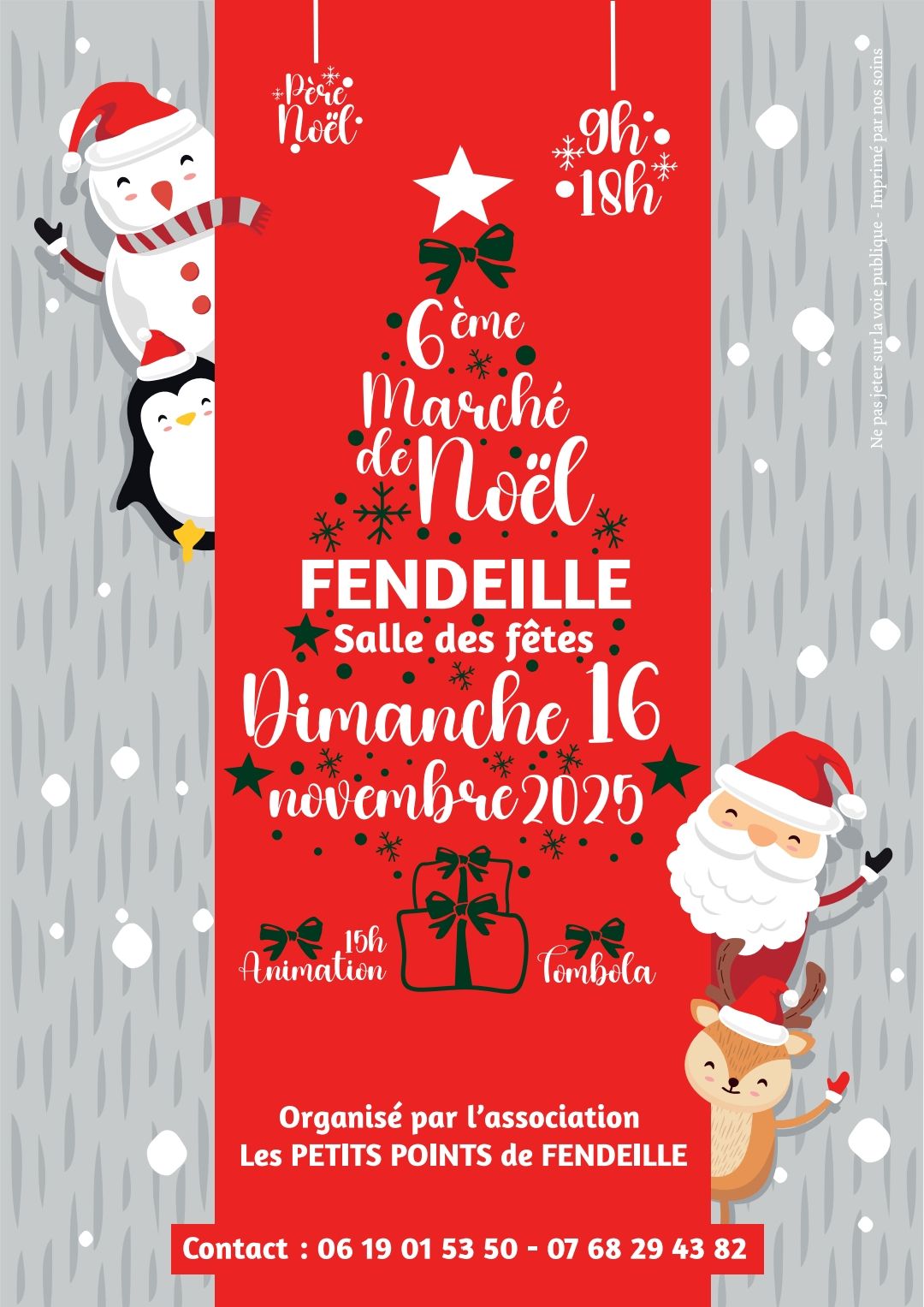 affiche 6ème Marché de Noël à  Fendeille