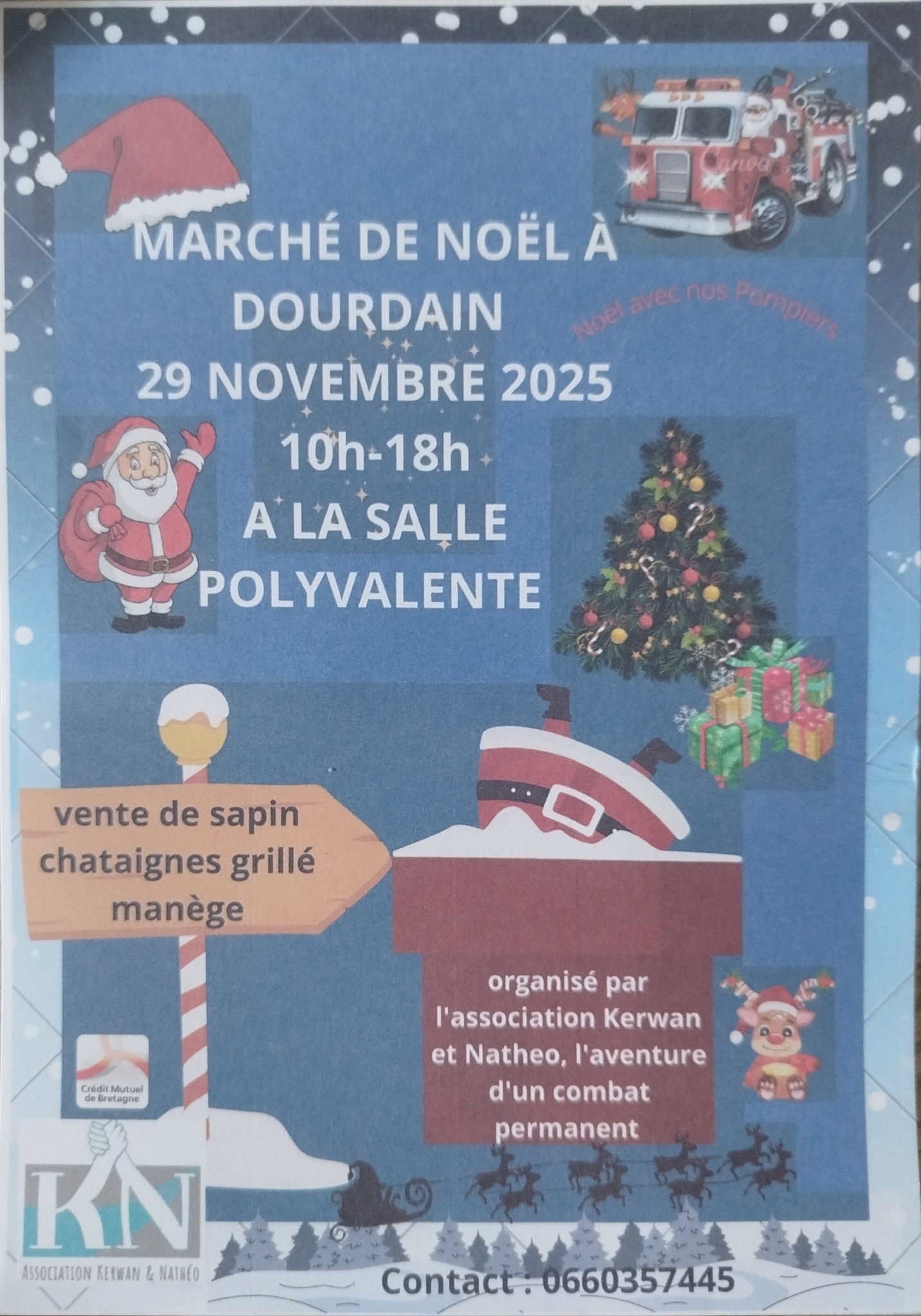 affiche Marché de Noël à  Dourdain