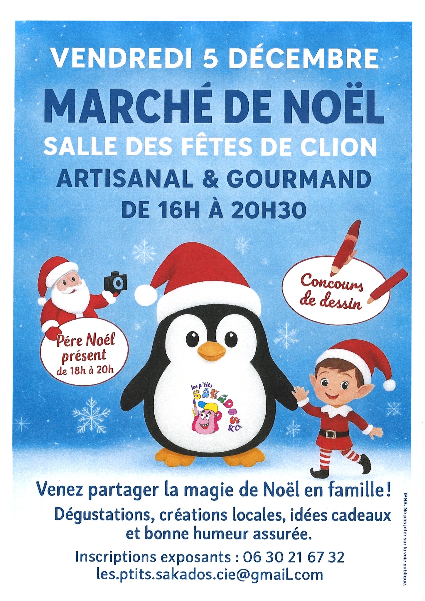 affiche Marché de Noël à  Clion
