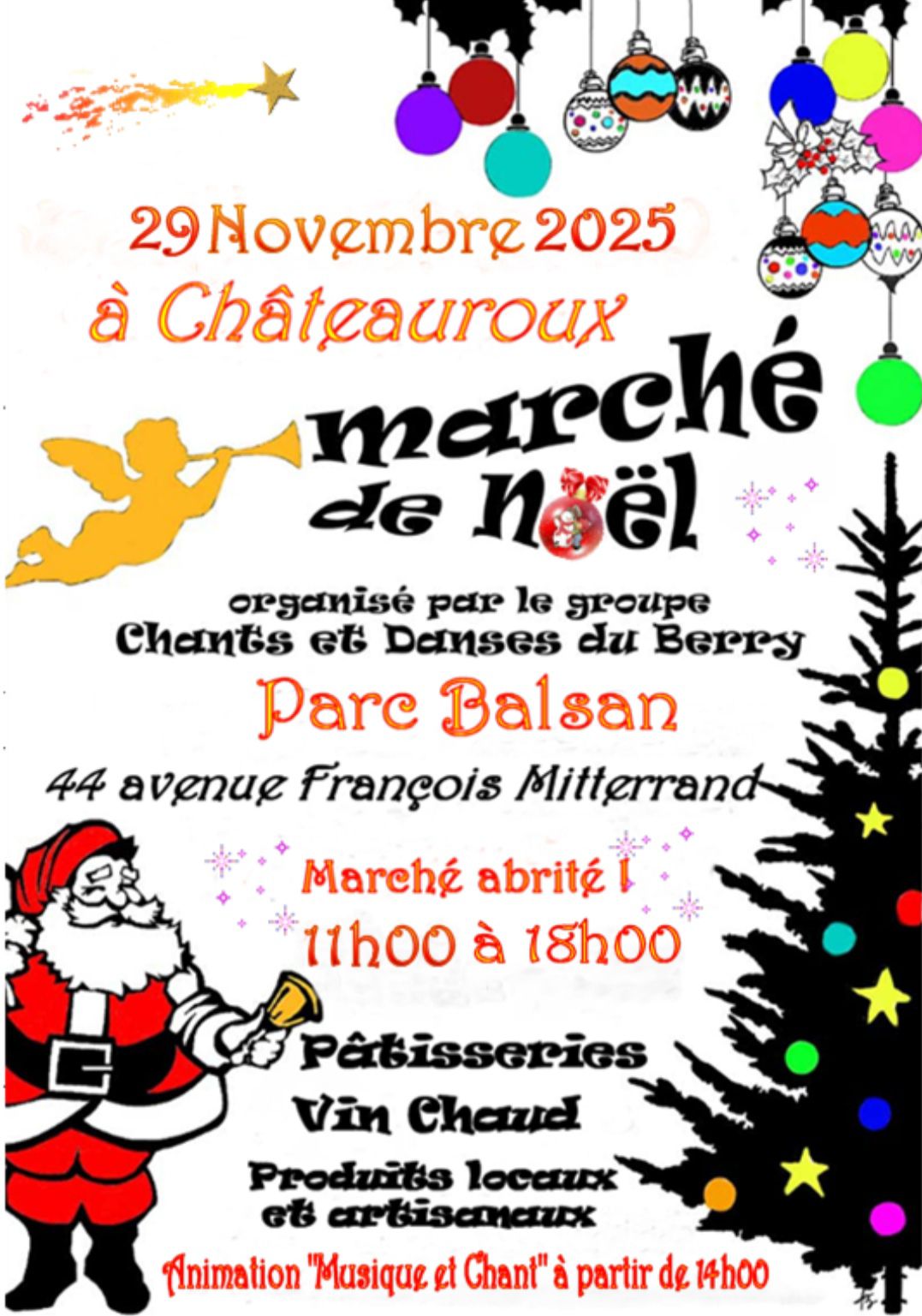 affiche Marché de Noël à Châteauroux