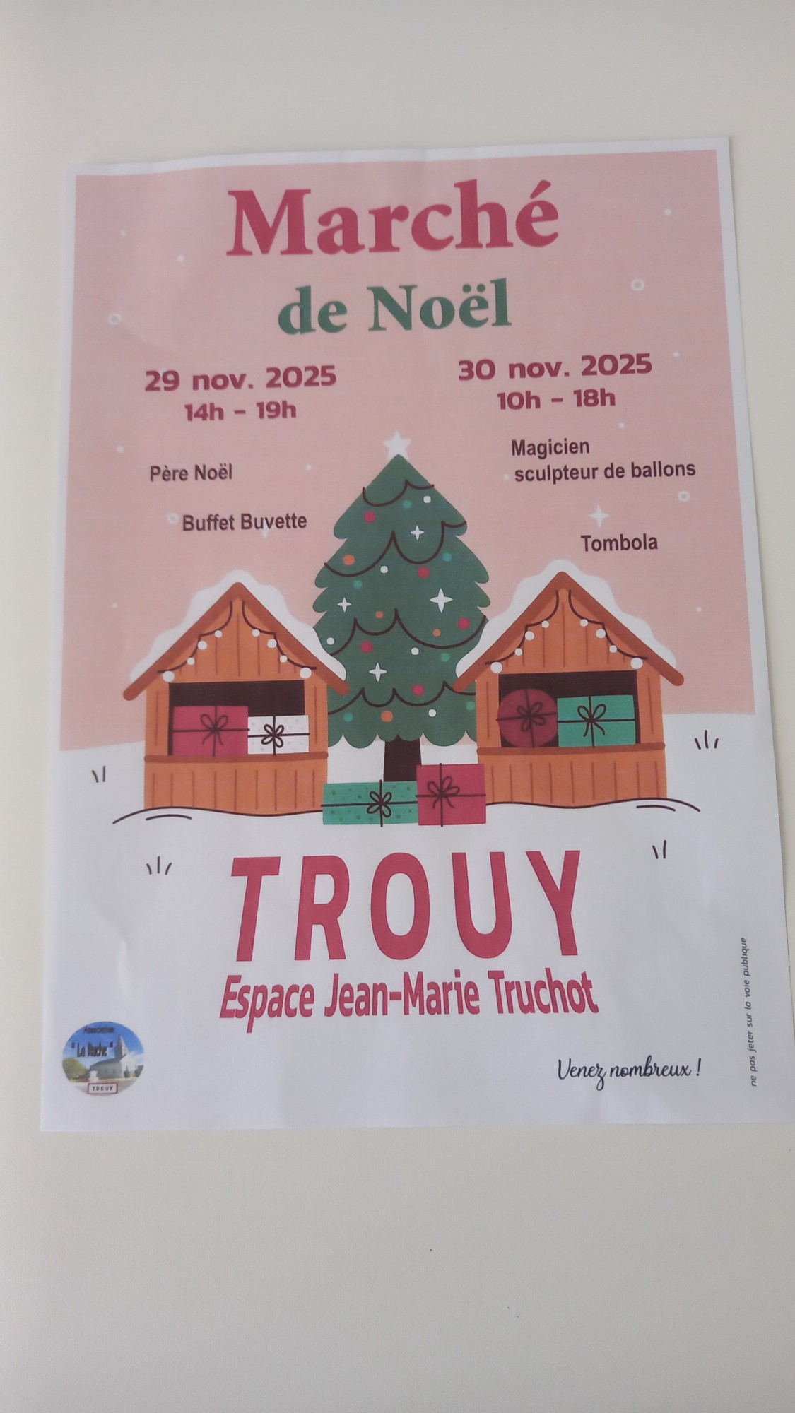 affiche Marché de Noël à  Trouy