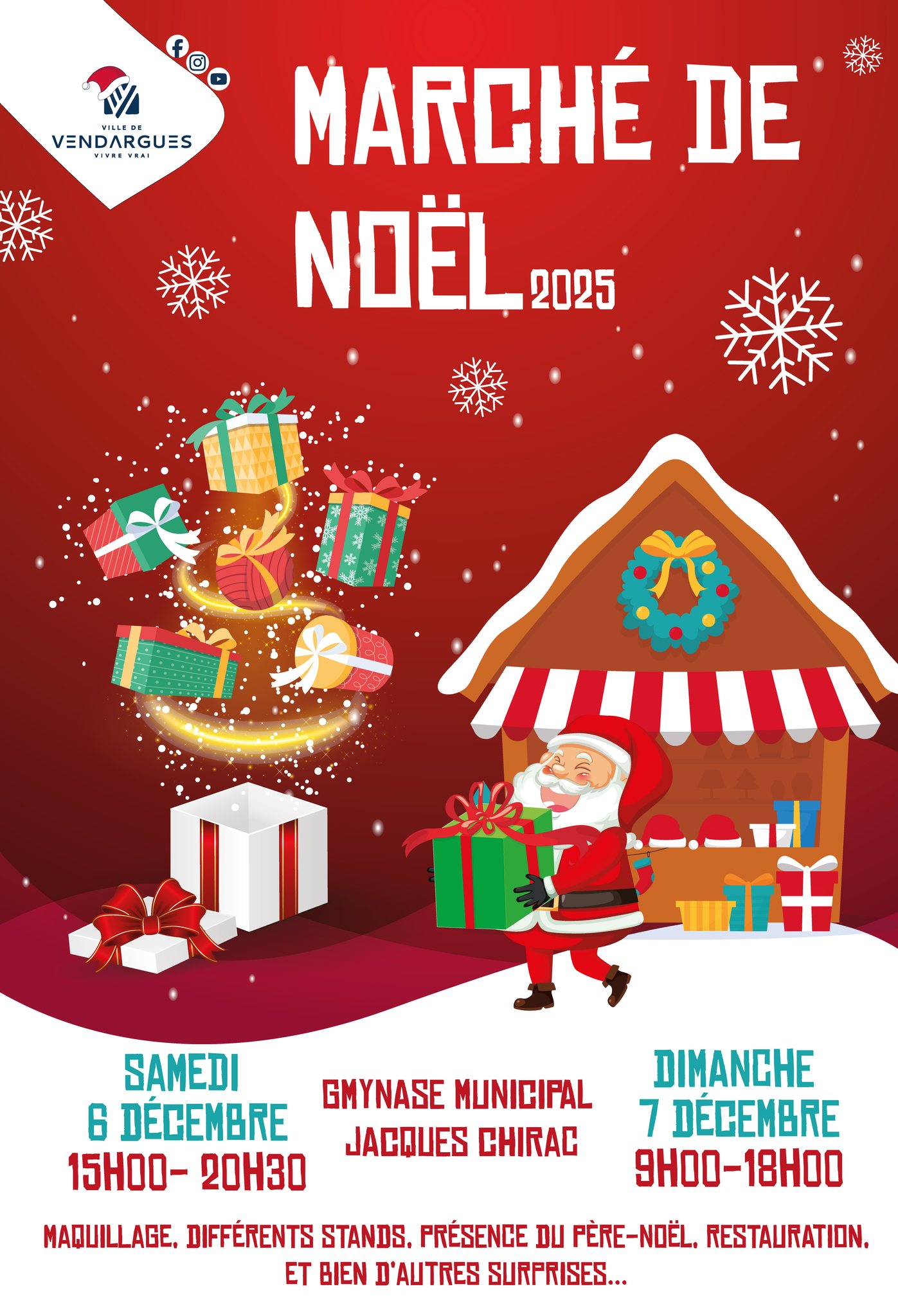 affiche Marché de Noël à Vendargues