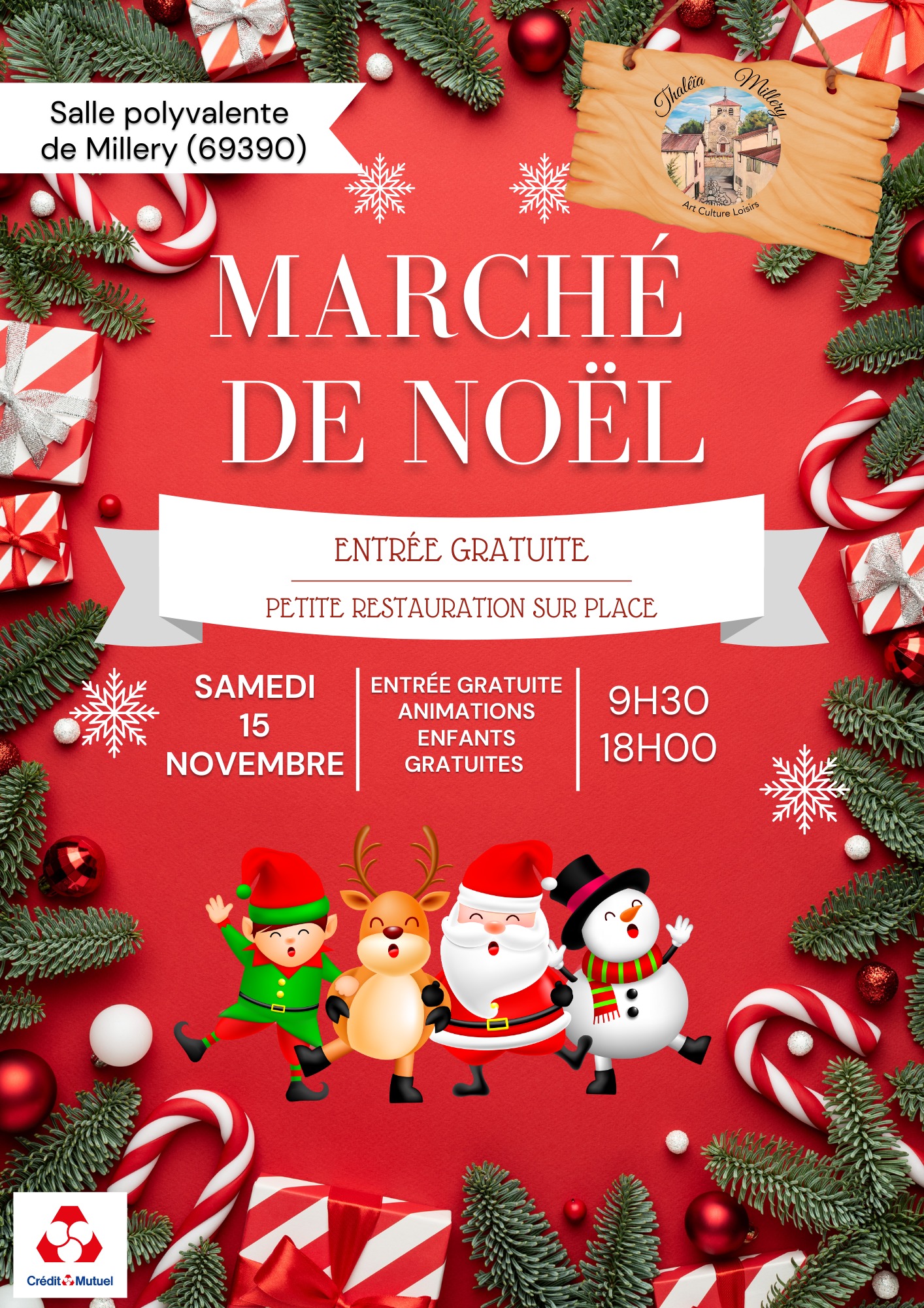 affiche Marché de Noël à Millery