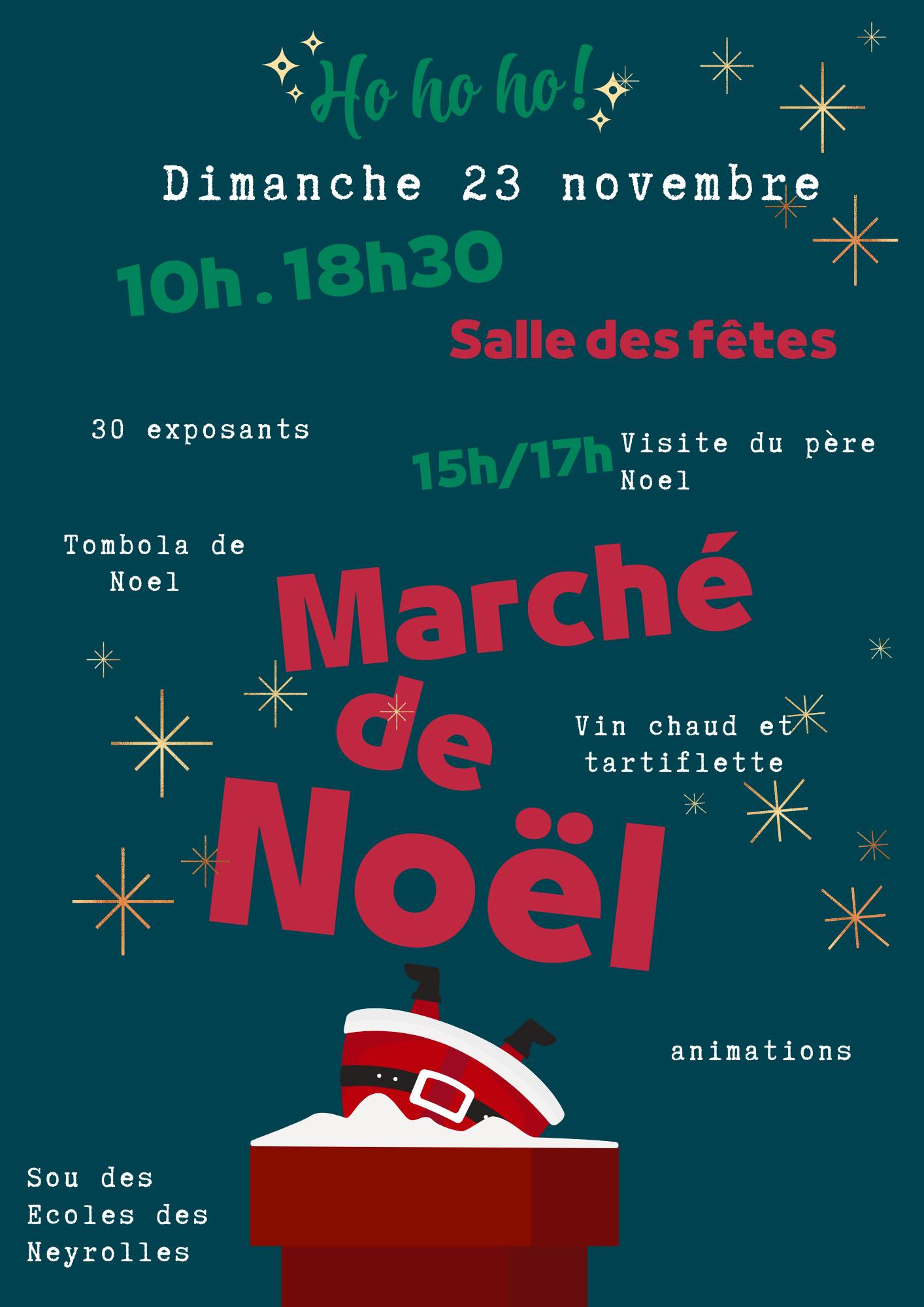 affiche Marché de Noël à Les Neyrolles
