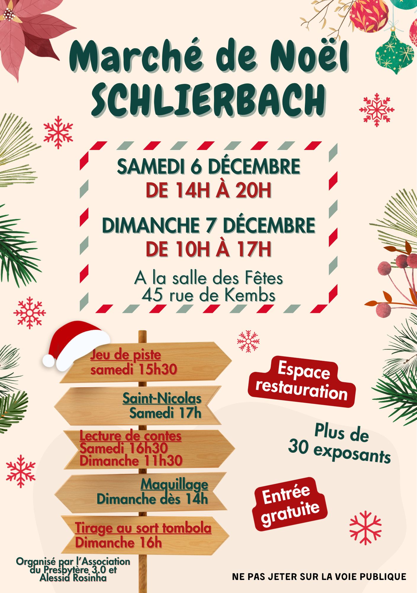 affiche Marché de Noël à Schlierbach