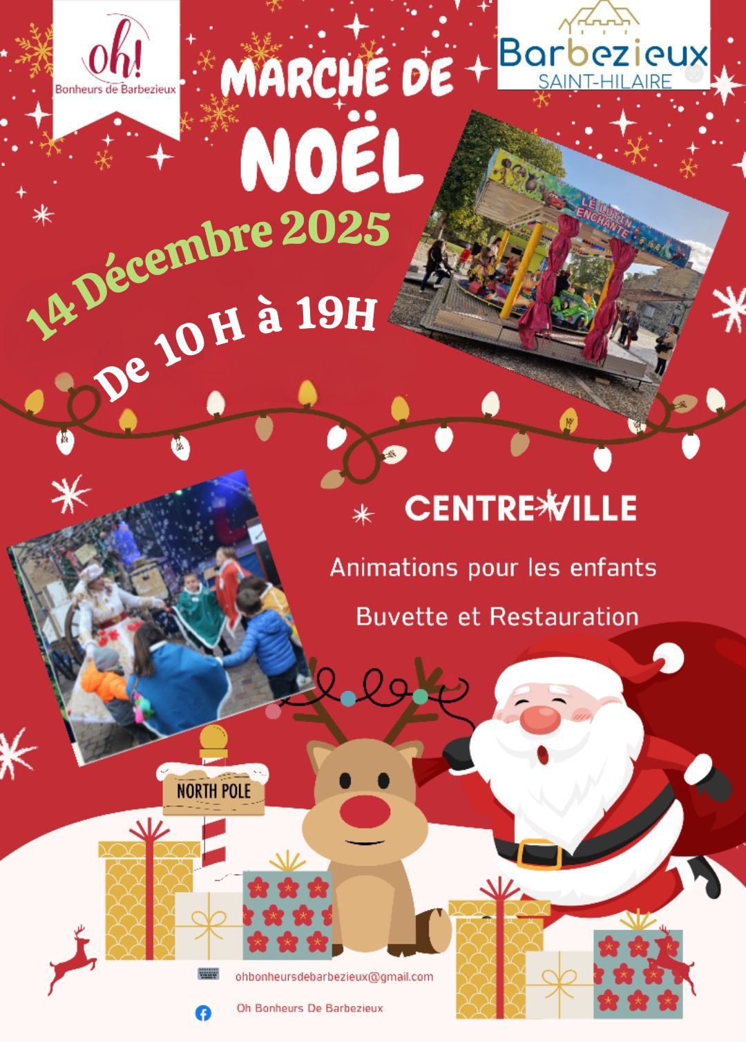affiche Marché de Noël à Barbezieux-Saint-Hilaire