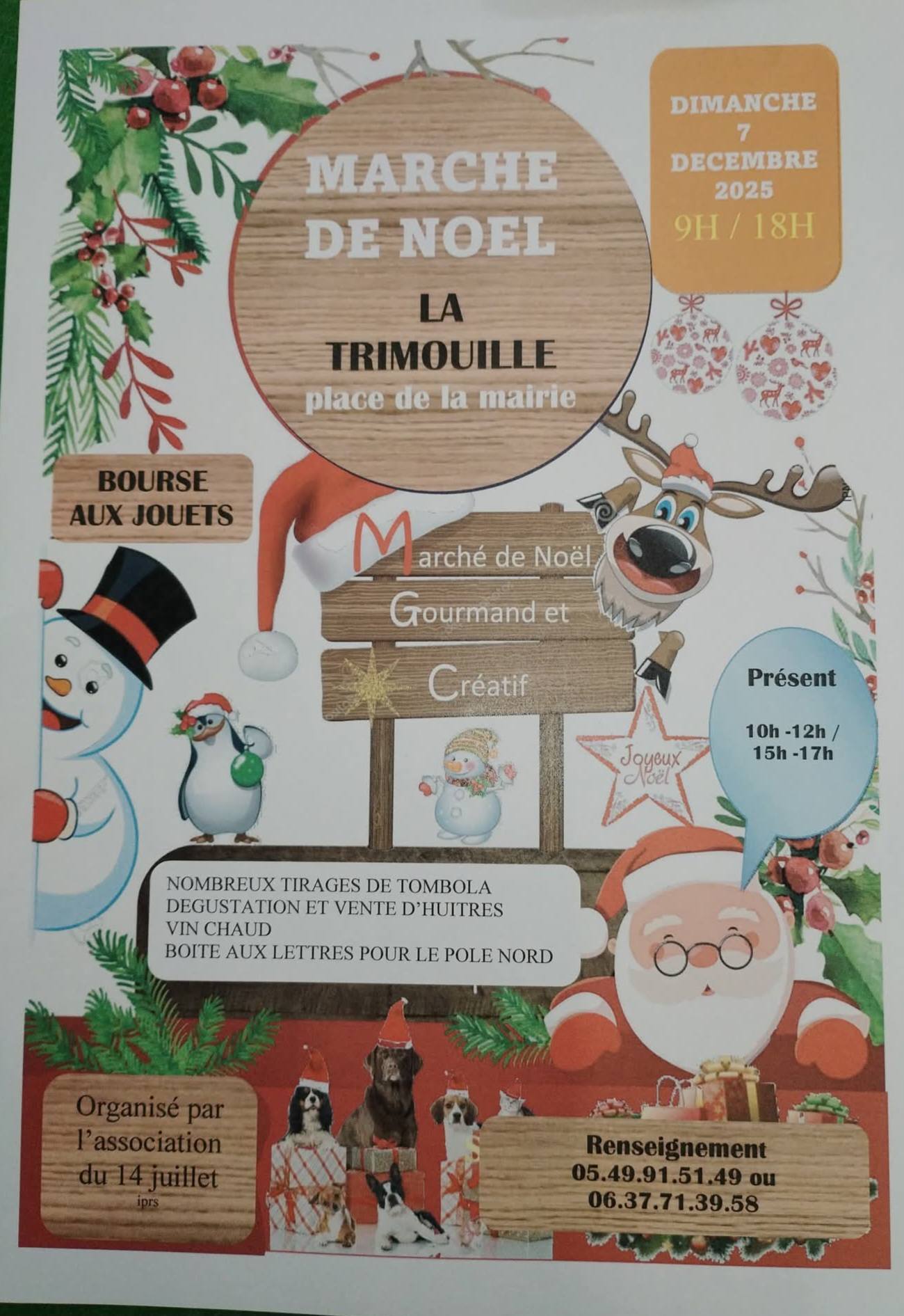 affiche Marché de Noel à La Trimouille