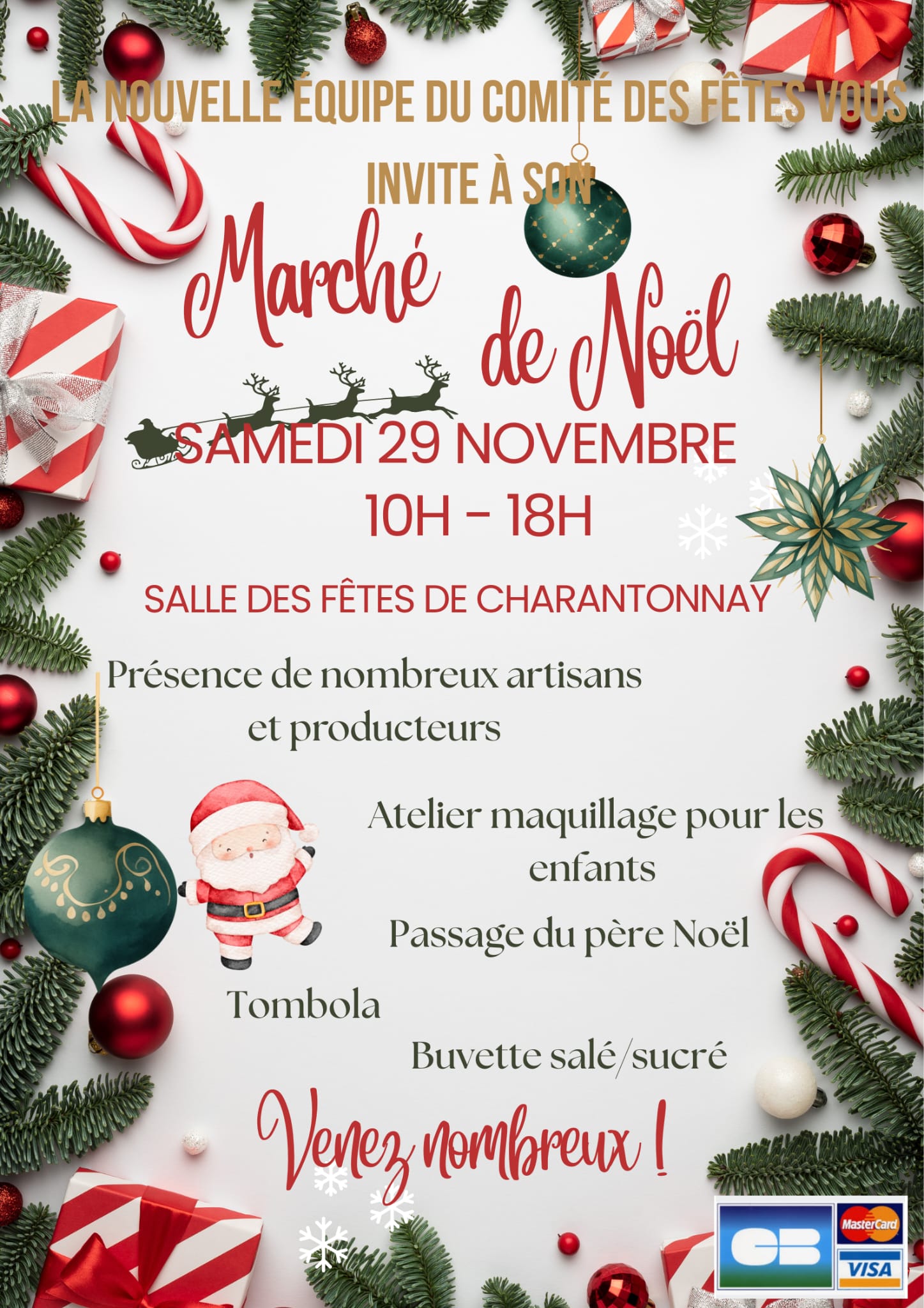 affiche Marché de Noël à  Charantonnay