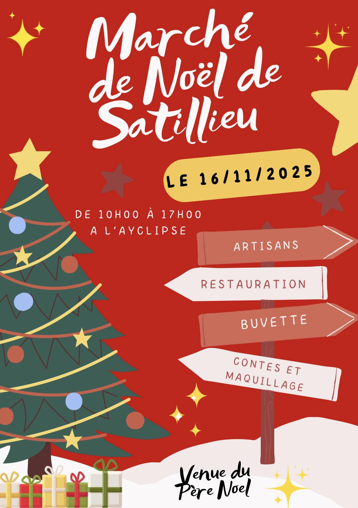 affiche Marché de Noël à  Satillieu