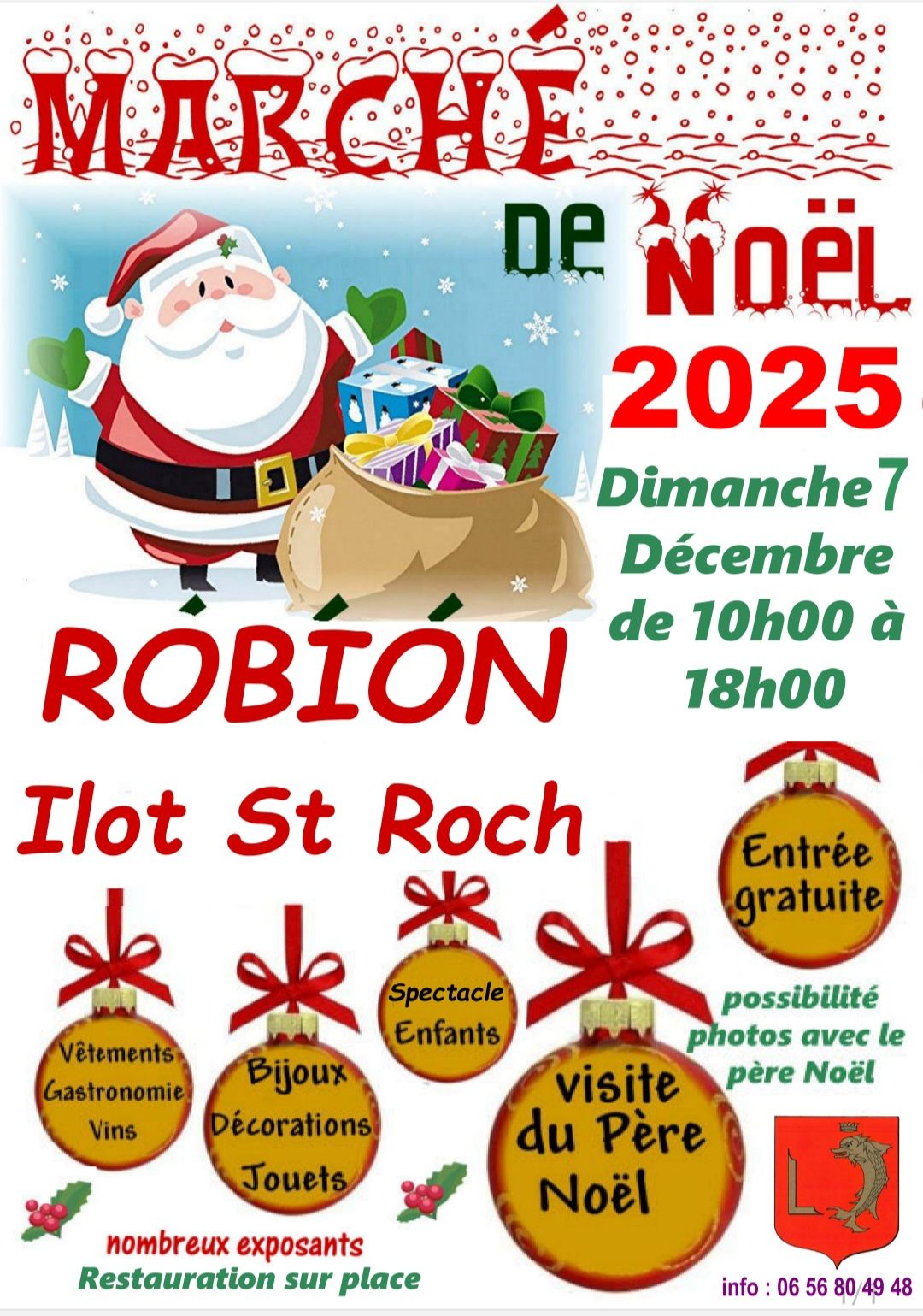 affiche Marché de Noël à  Robion