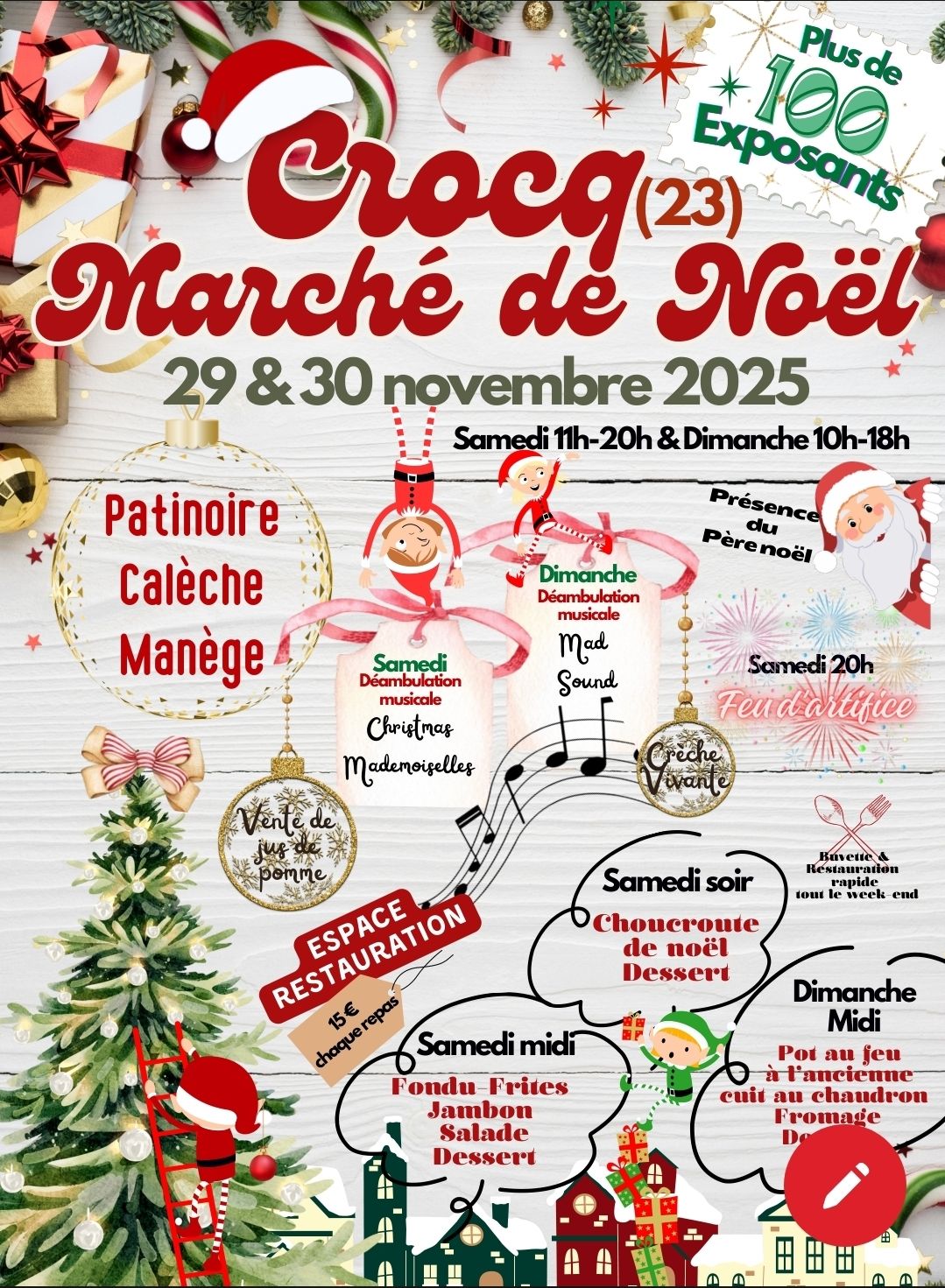 affiche Marché de Noël à Crocq