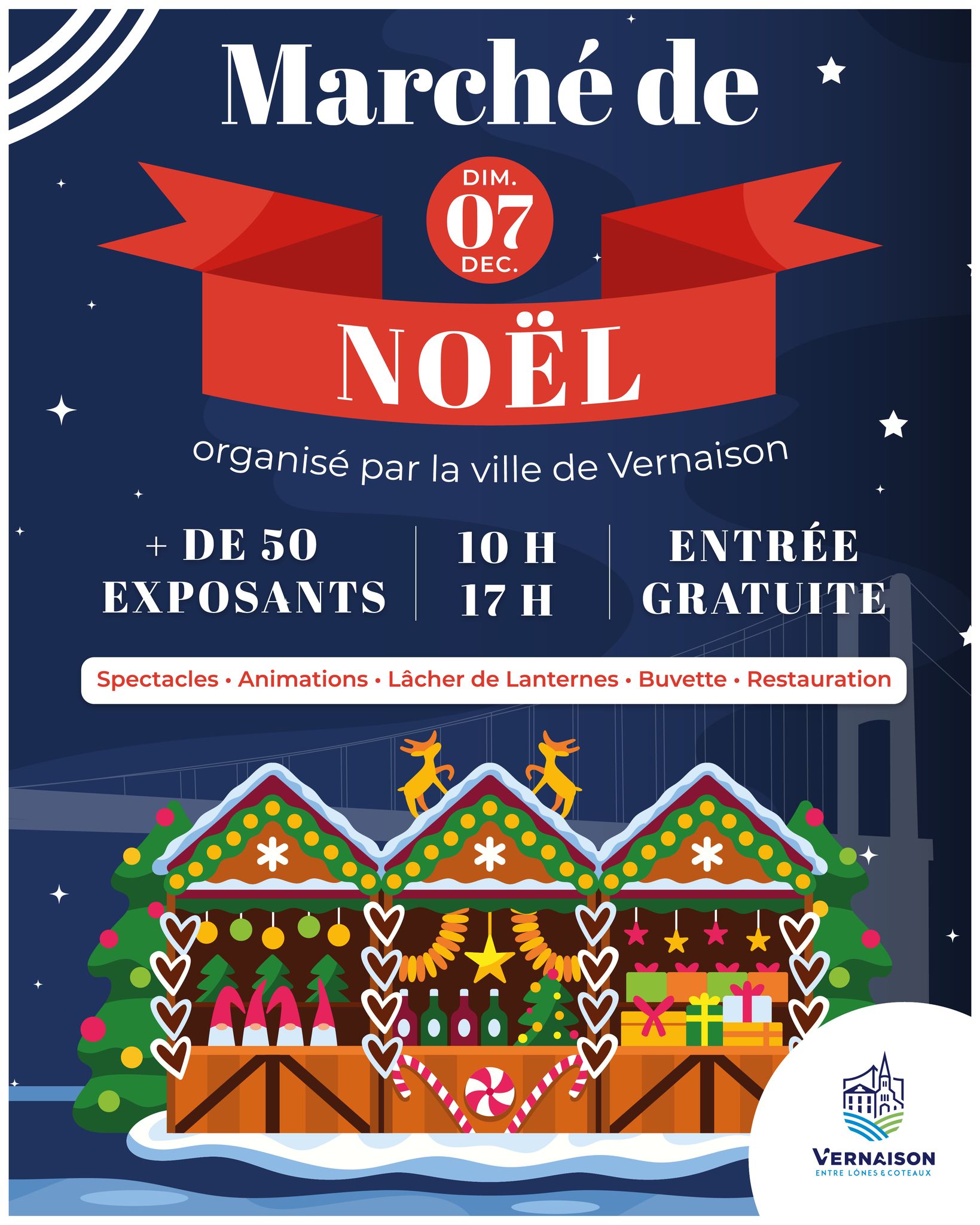affiche Marché de Noël à  Vernaison