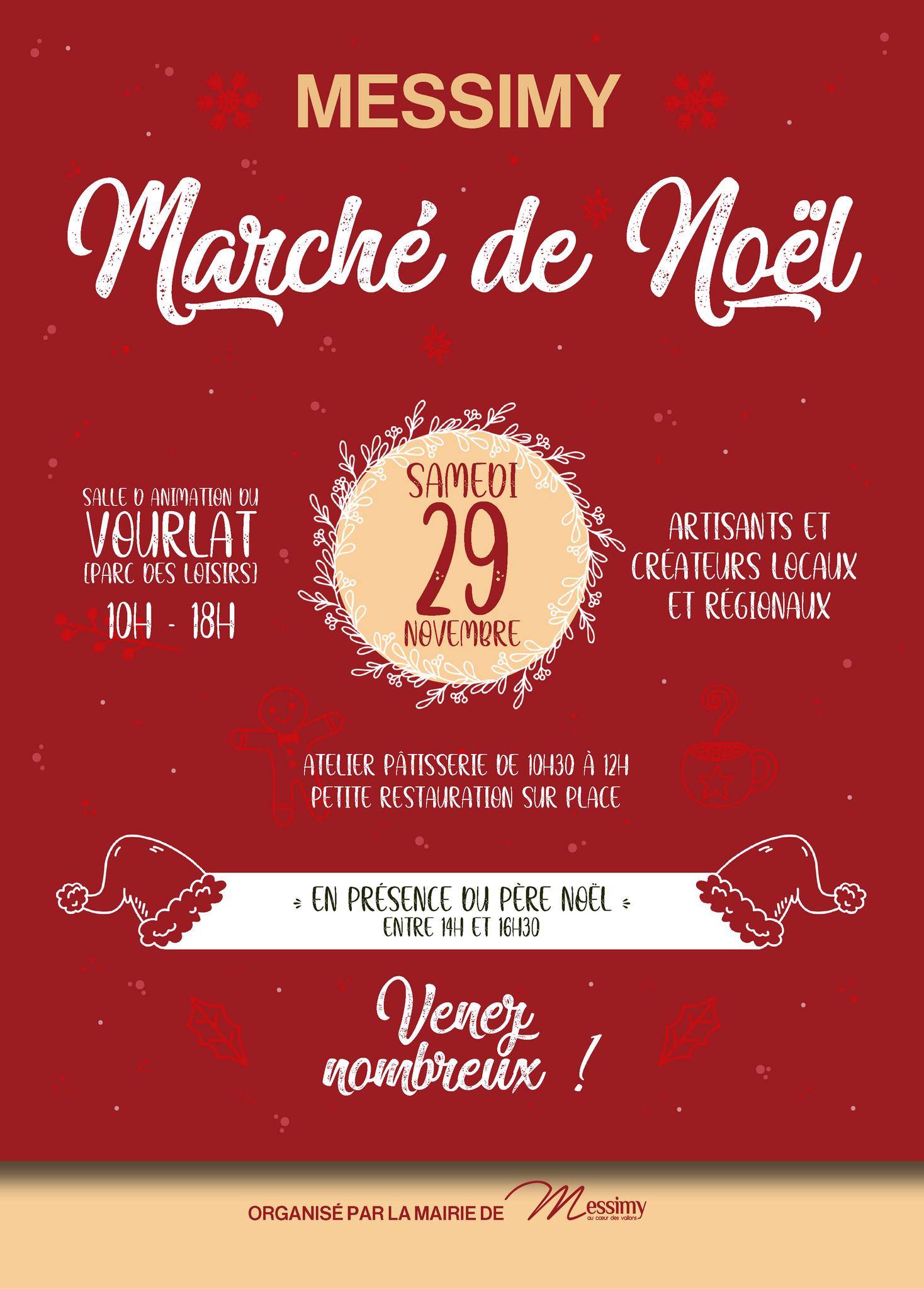 affiche Marché de Noël à  Messimy