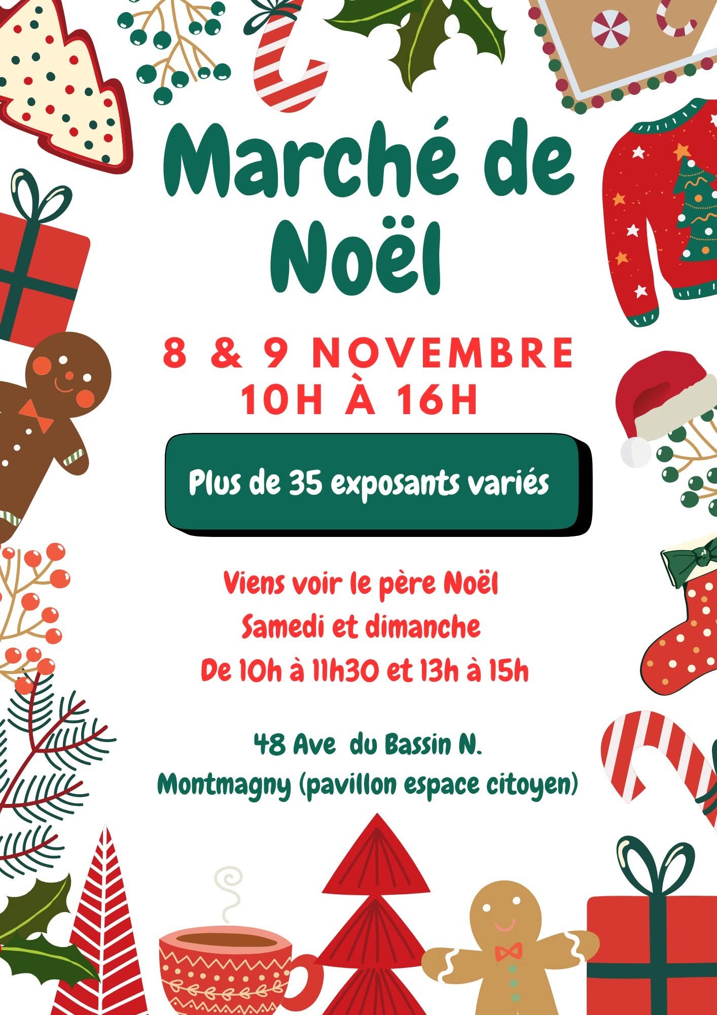 affiche Marché de Noël à  Montmagny