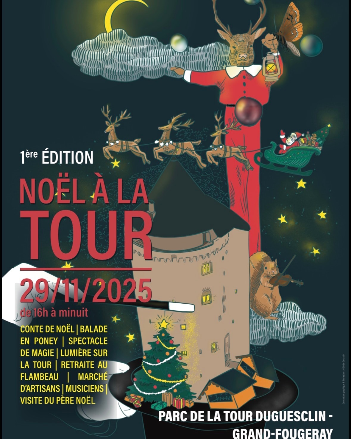 affiche Noel a la Tour à  Grand-Fougeray
