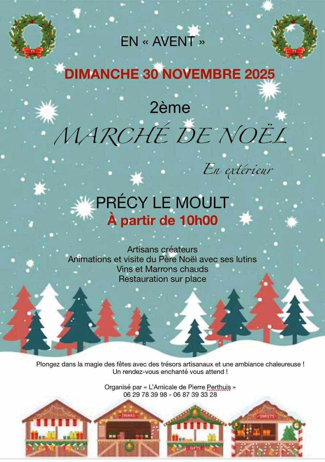 affiche 2ème MARCHE DE NOEL à  Foissy-lès-Vézelay