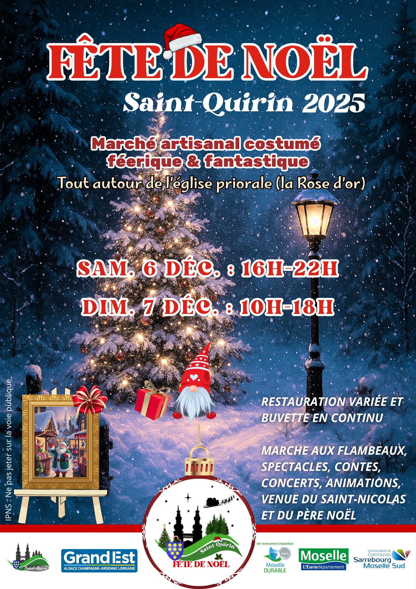 affiche Fête de Noël à Saint-Quirin