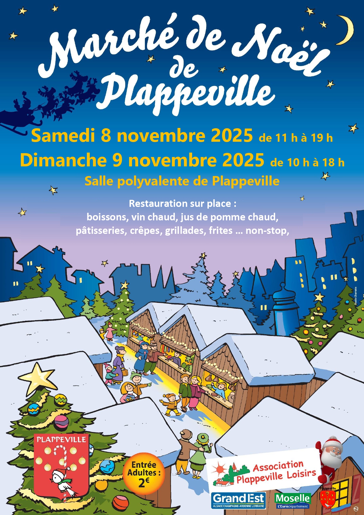 affiche Marché de Noël à  Plappeville