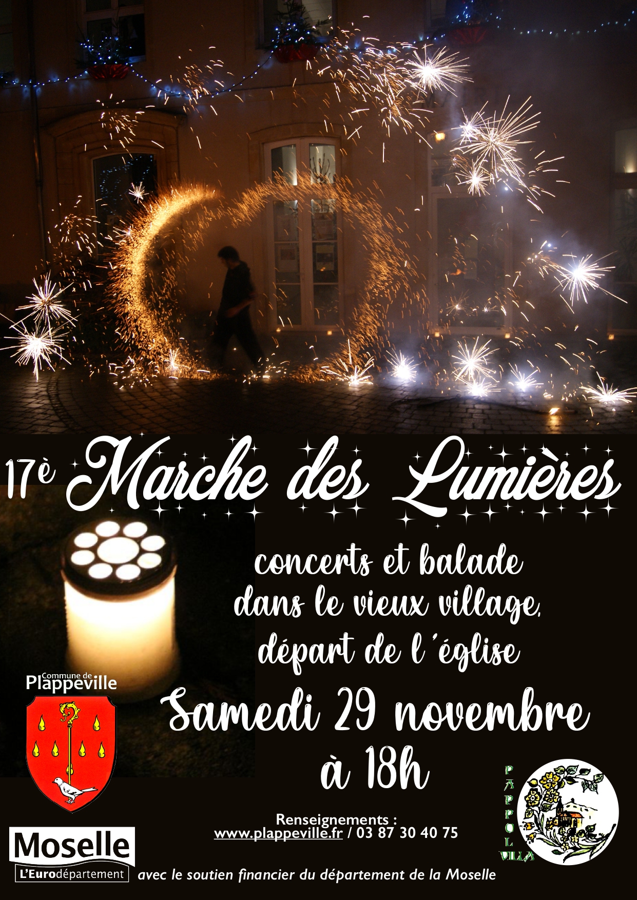 affiche Marche des Lumieres à  Plappeville