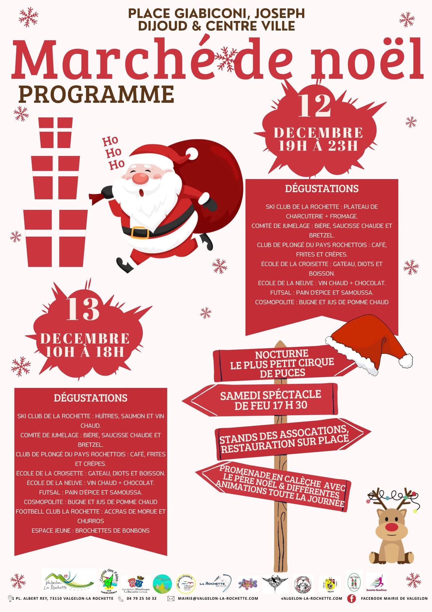 affiche Marché de Noël à La Rochette