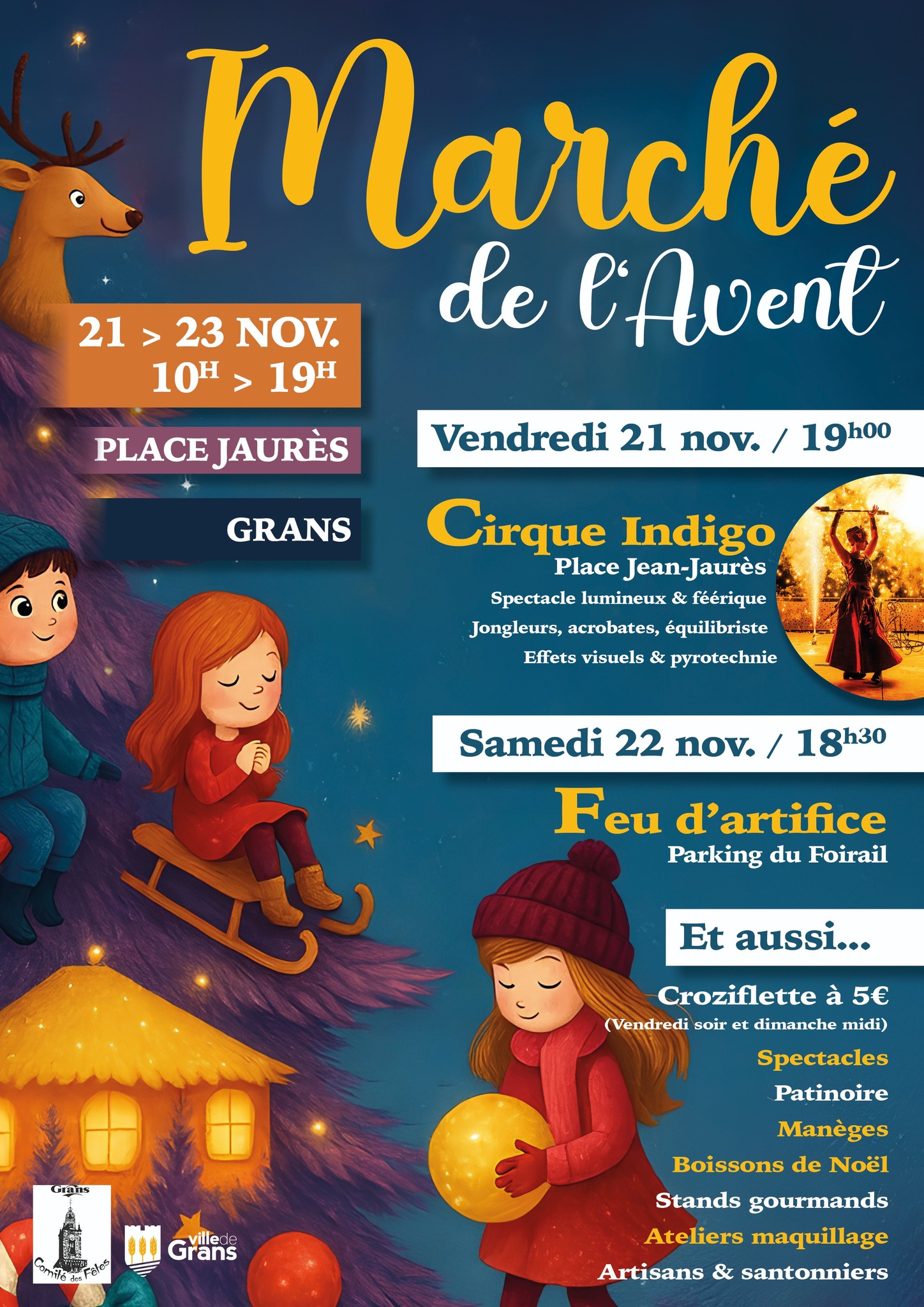 affiche Marché de l'Avent à  Grans